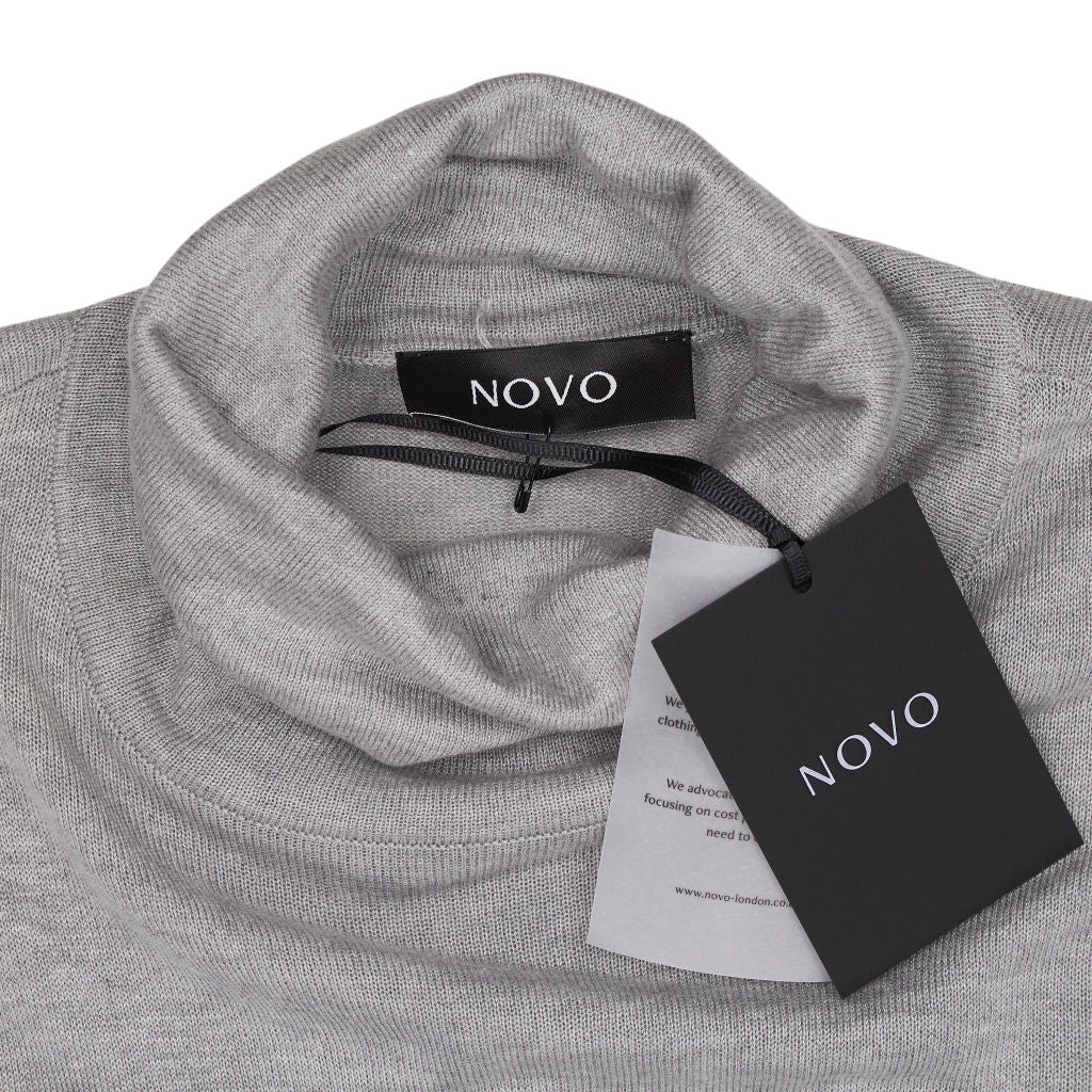 Novo Grey Roll Neck Long Sleeve Bodysuit