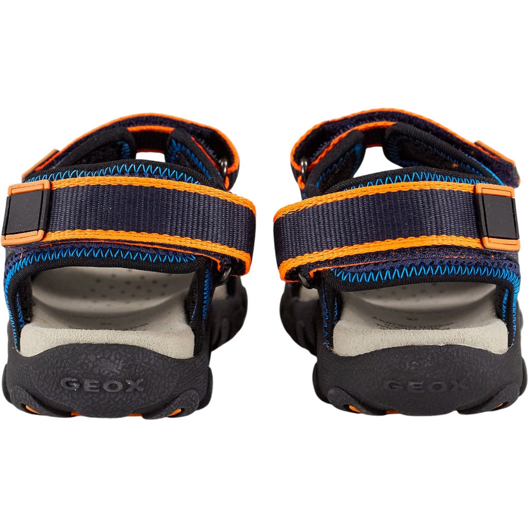 Geox Navy/Orange Strada Sandals Kids