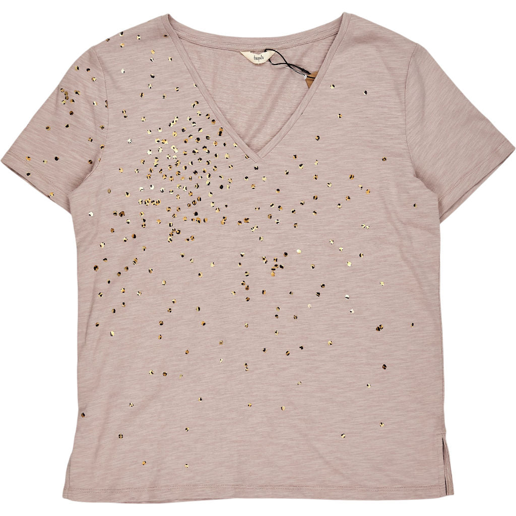 Hush Mushroom Grey Confetti V Tee