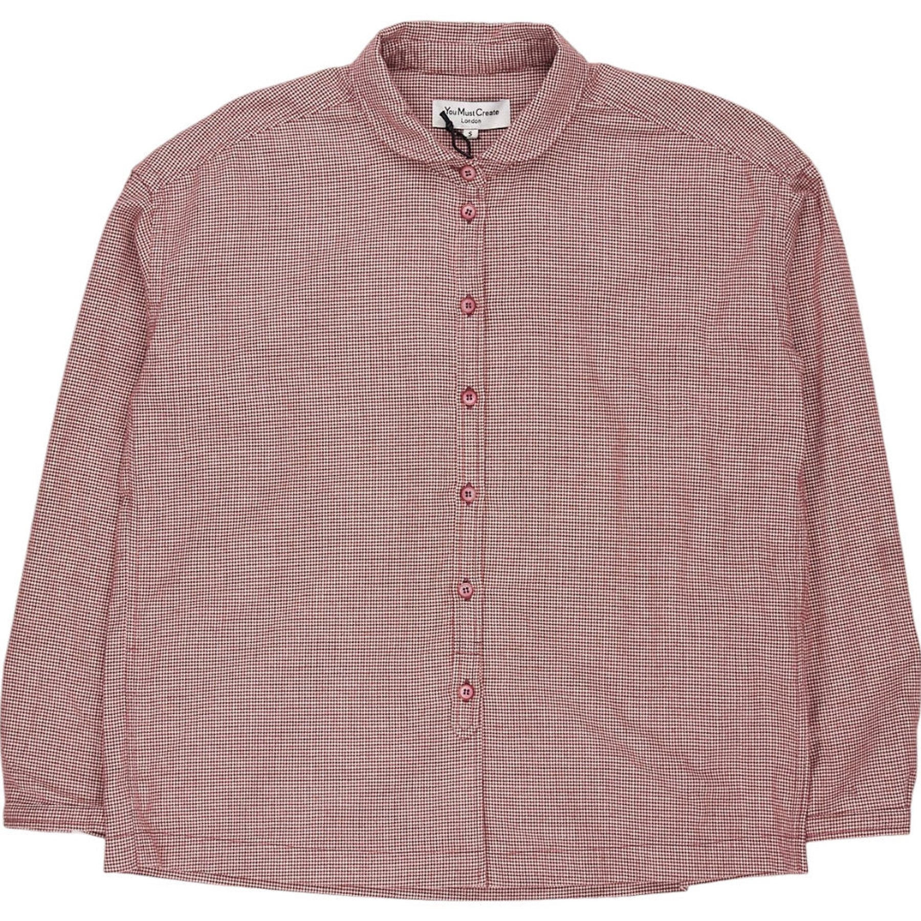 YMC Red Check Pattern Shirt S