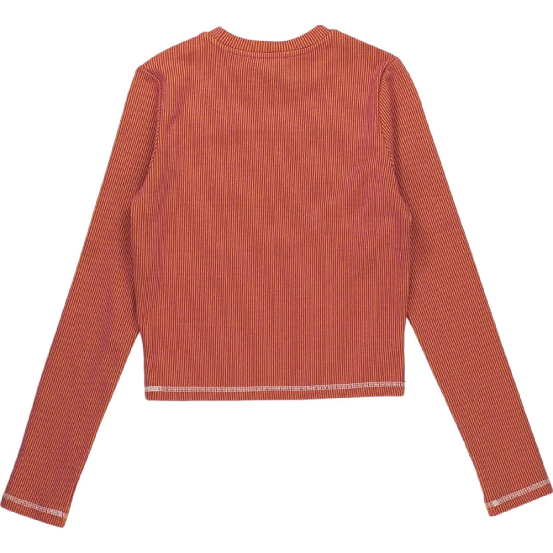 Basic Pleasure Mode Orange Striped Top