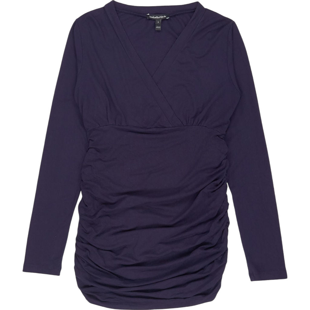 Isabella Oliver Purple Wrap Dress