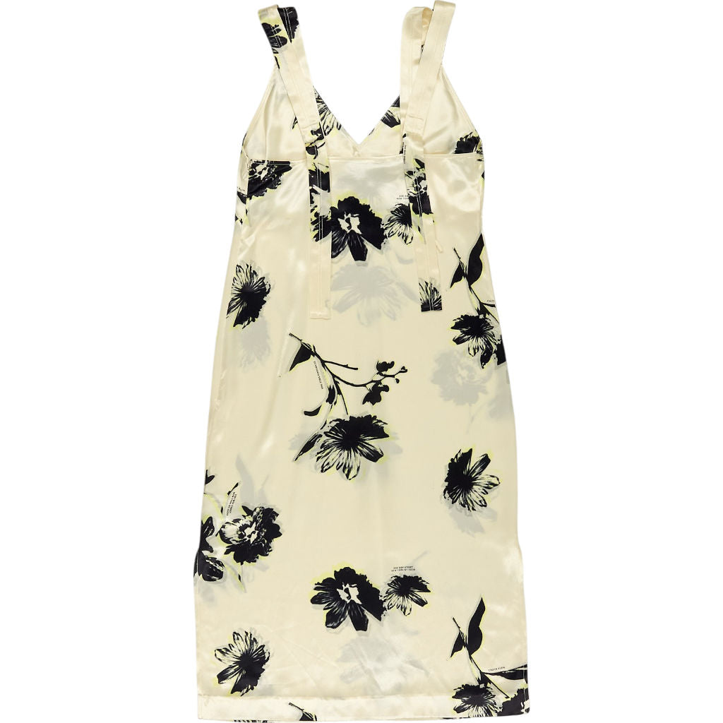 Calvin Klein Cream Flora Slip Dress
