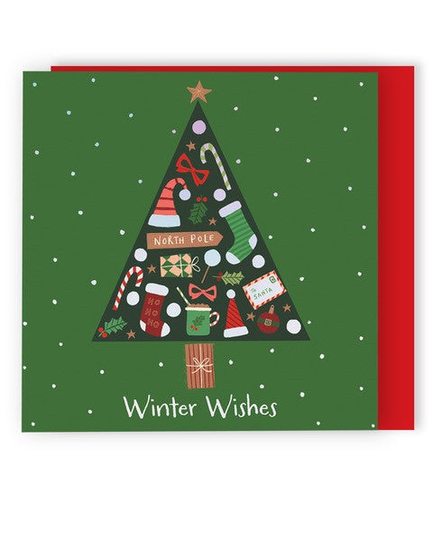 Christmas Icons Tree Cards- pack of 8
