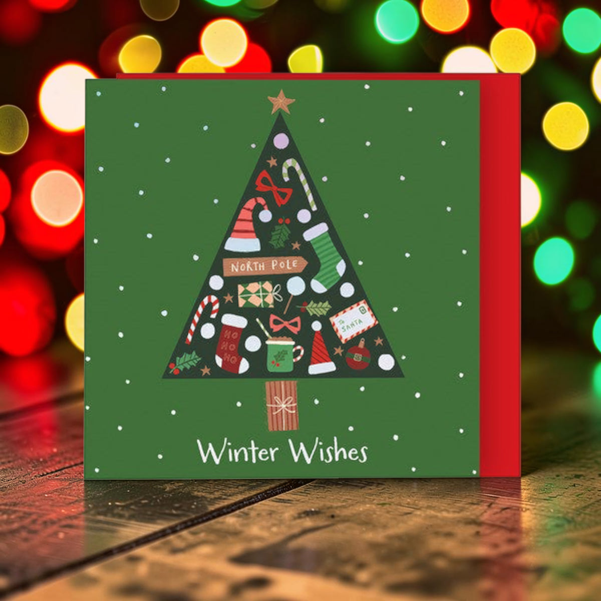 Christmas Icons Tree Cards- pack of 8