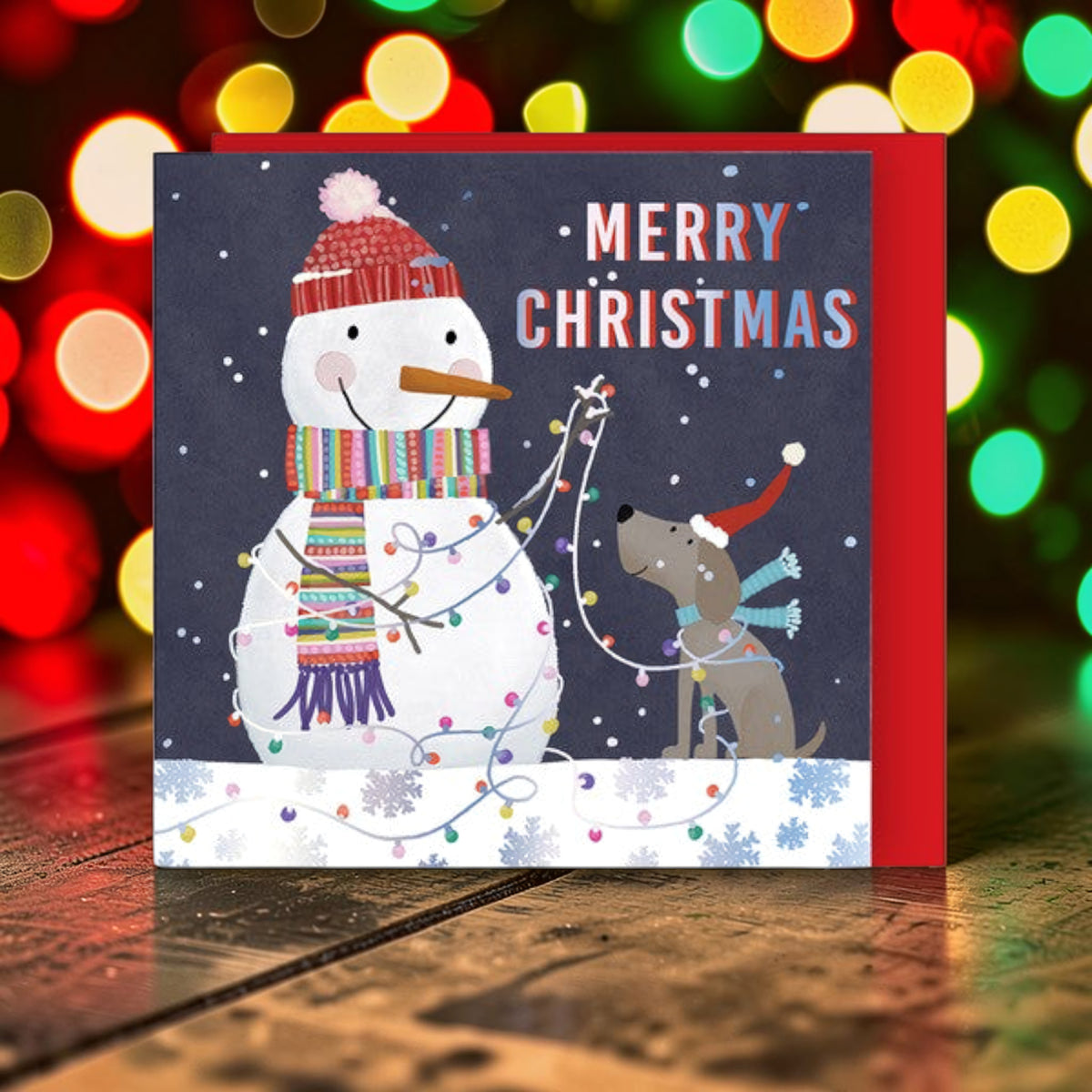 Snowman & Dog Cards- pack of 8
