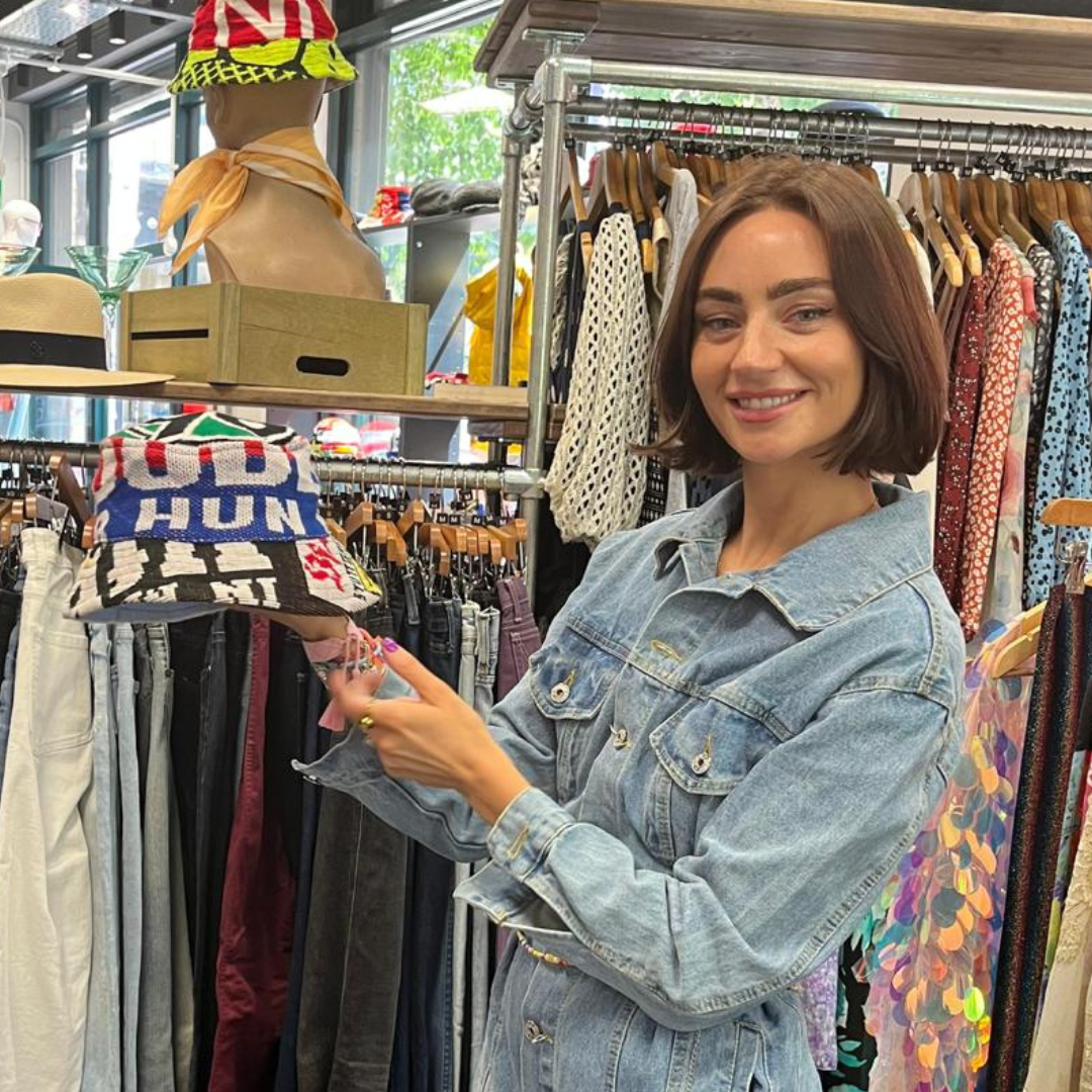 Vintage Scarf Bucket Hat