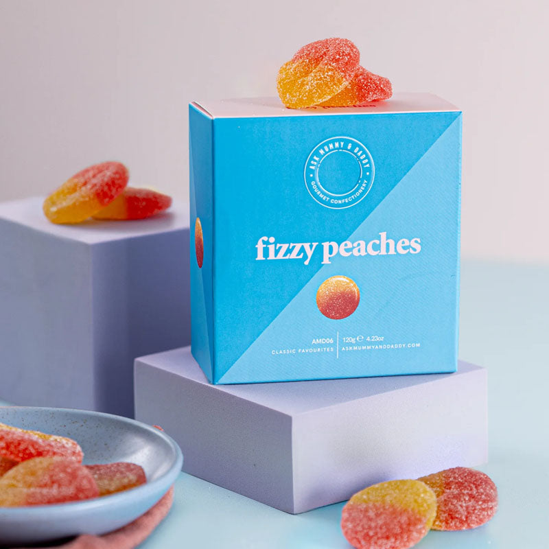 'Fizzy Peaches' sweet box by Ask Mummy & Daddy