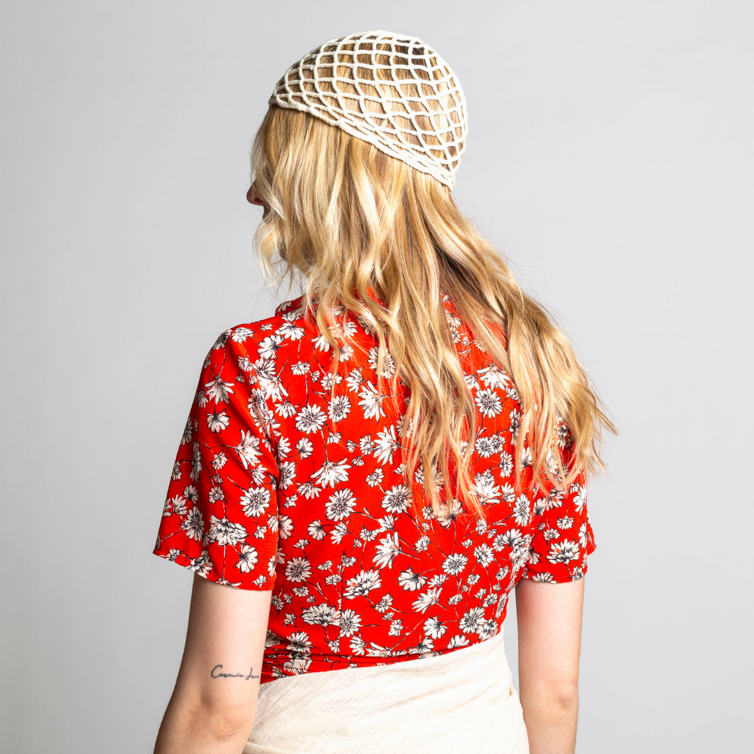 Topshop Red Floral Mini Wrap Dress