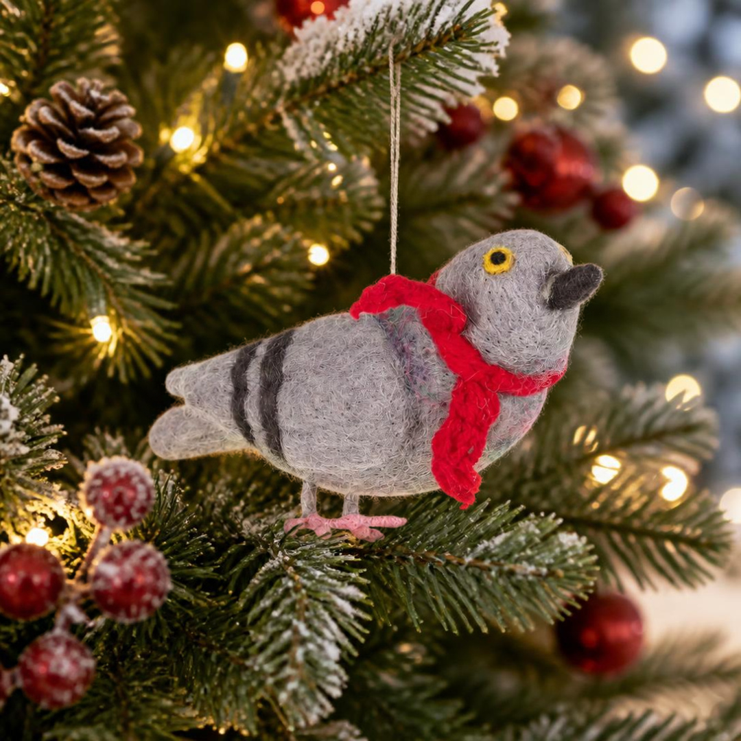 Handmade Pigeon with A Scarf Hanging Decoration