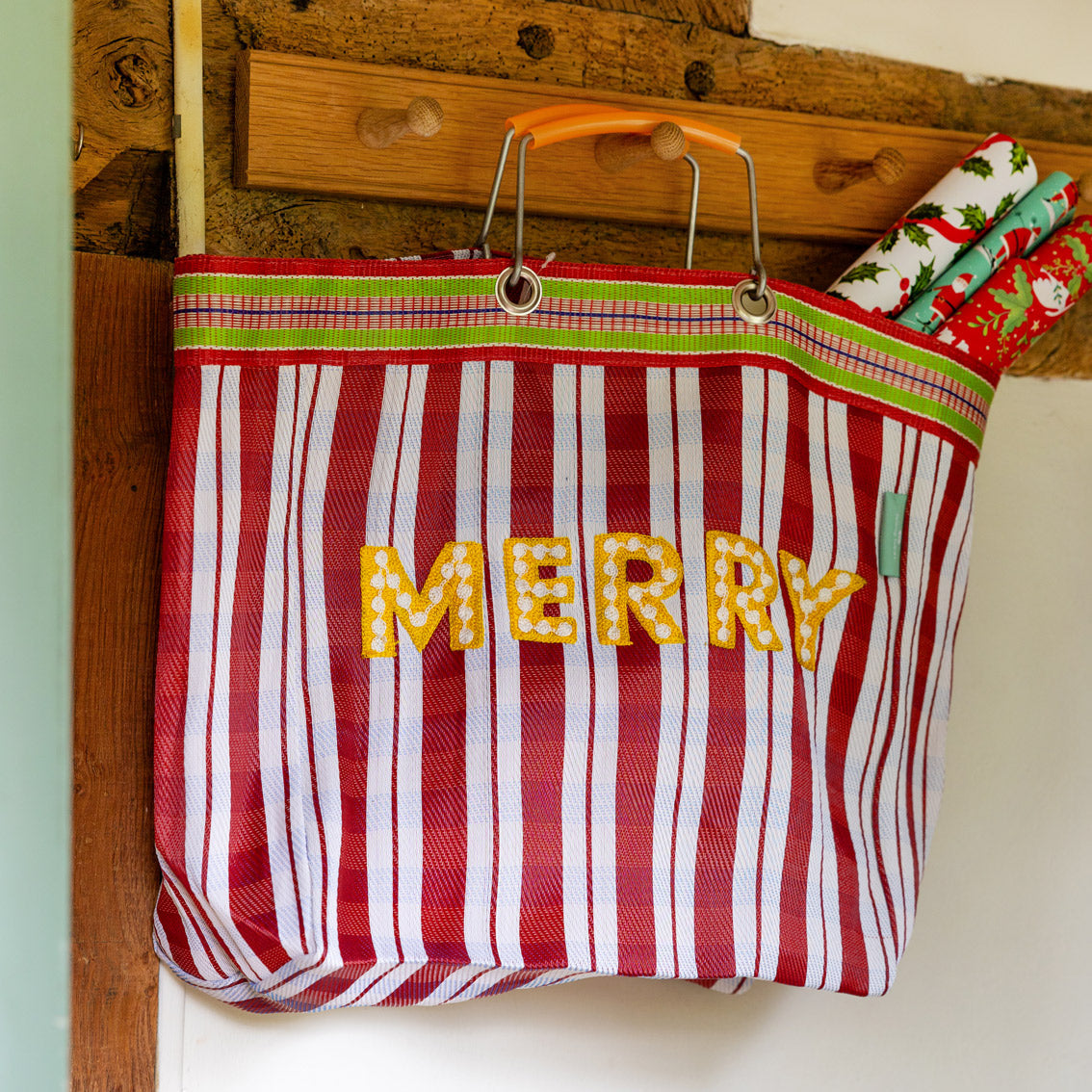 Recycled Plastic "Merry" Tote Bag