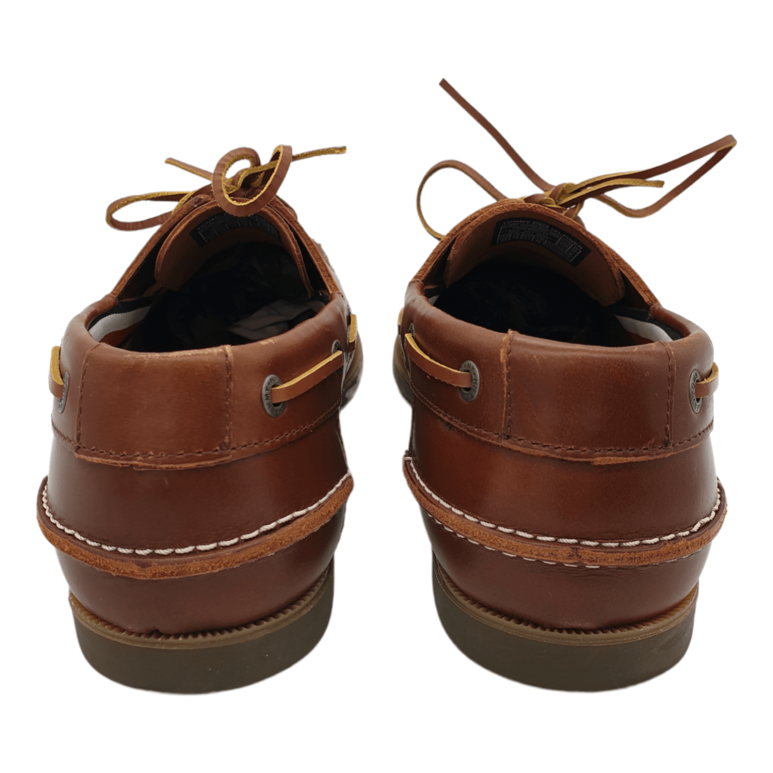 Tommy Hilfiger Brown Leather Deck Shoes