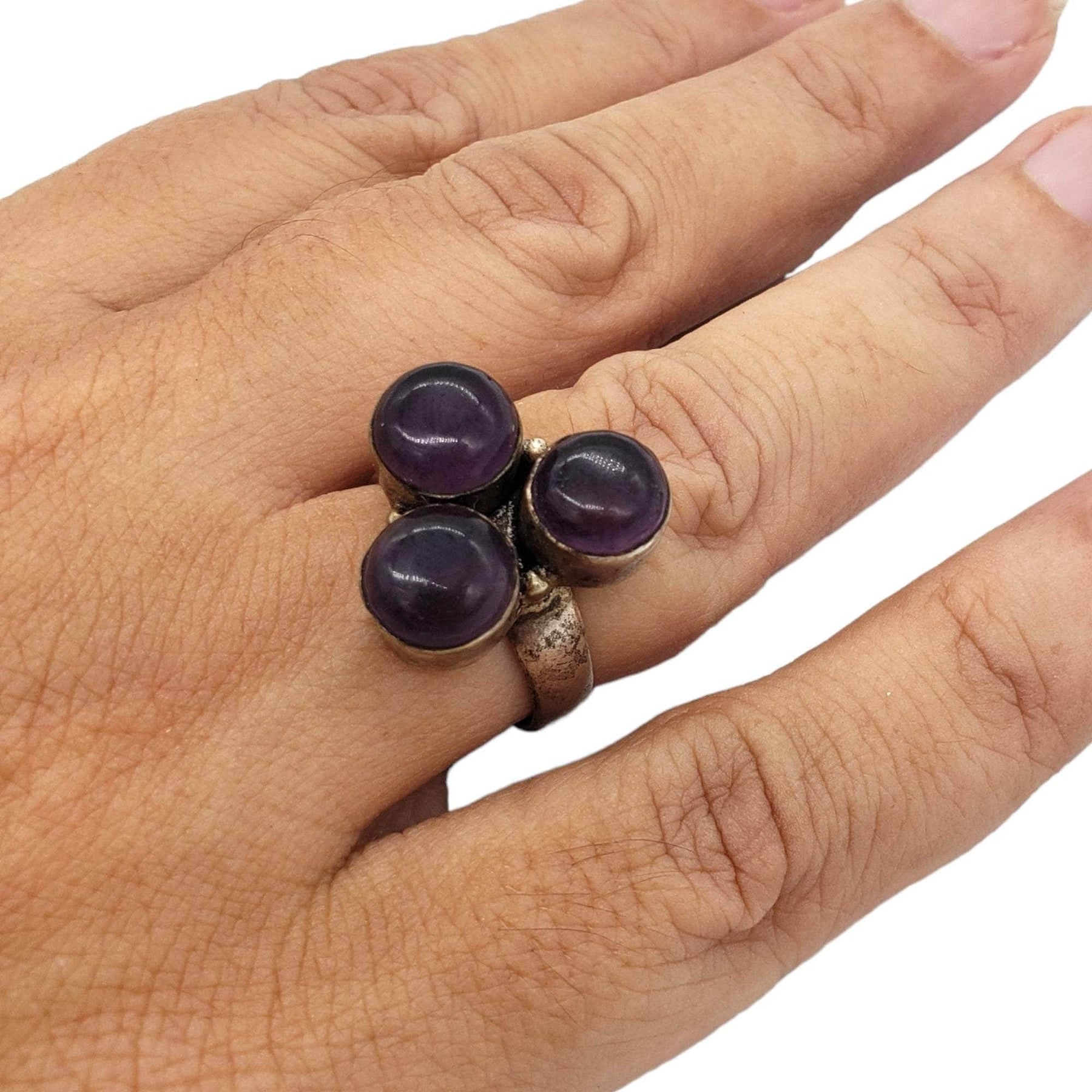 Vintage 925 Silver 3 Stone Ring