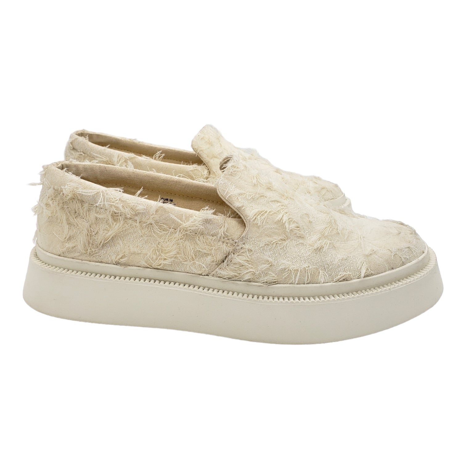 COS Off-White Fringed Flatforms