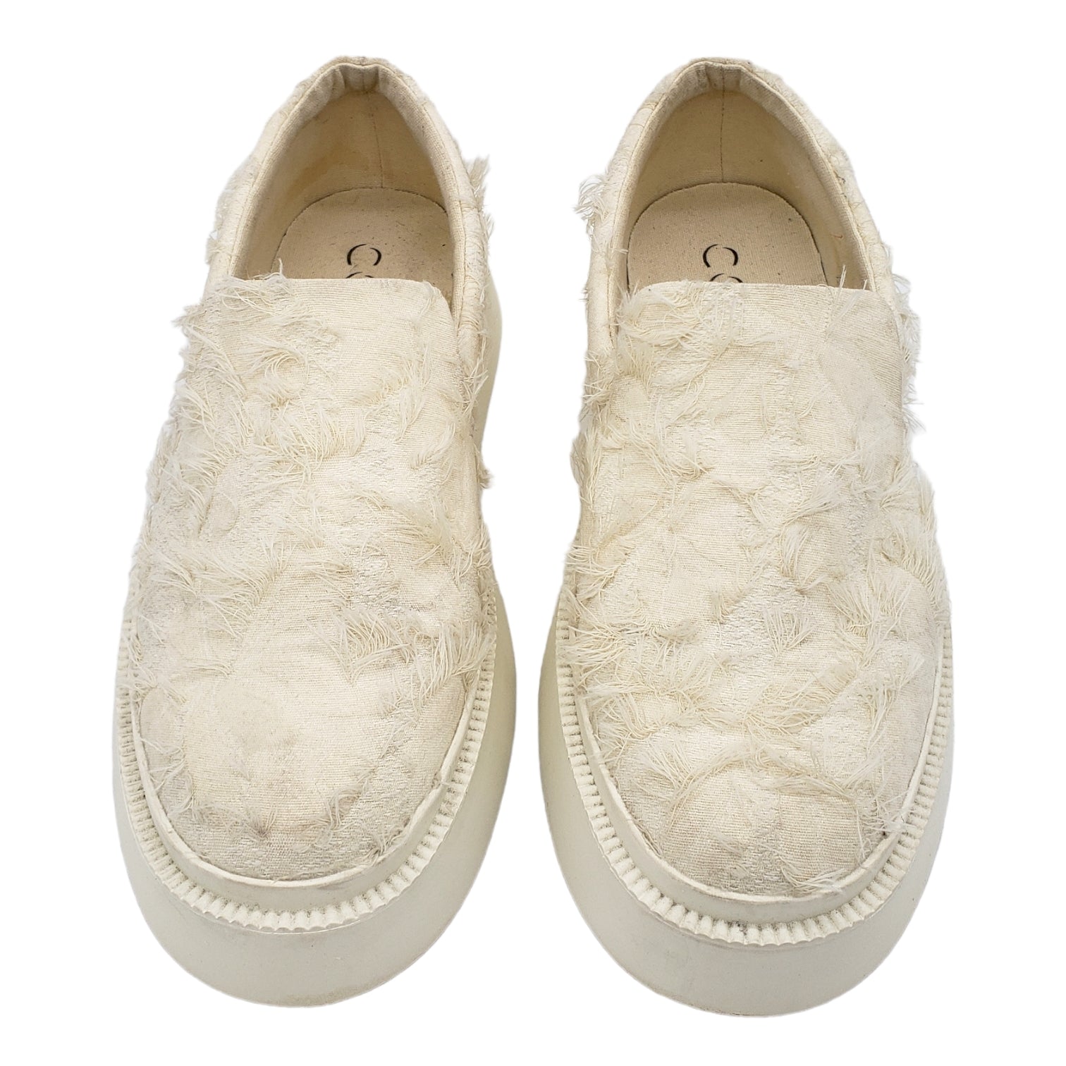 COS Off-White Fringed Flatforms