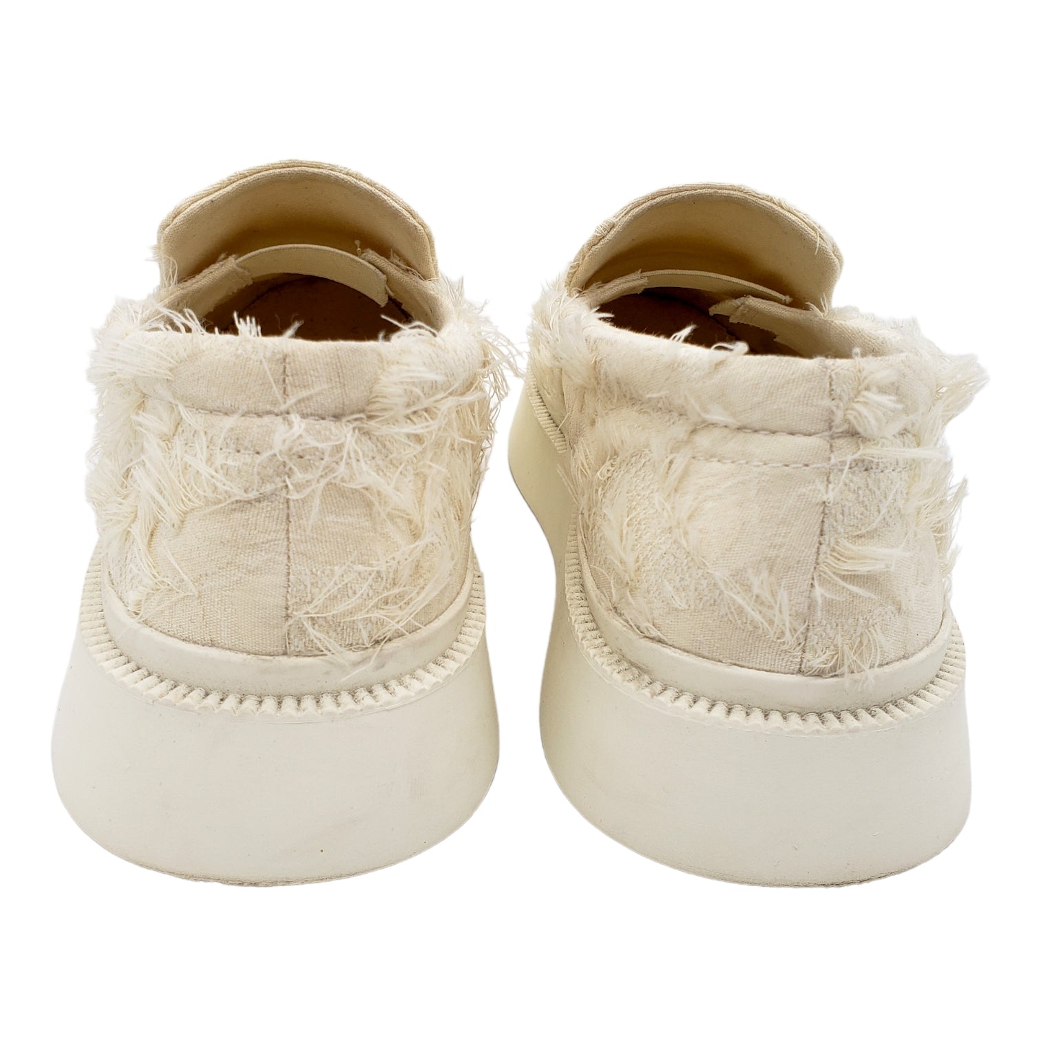 COS Off-White Fringed Flatforms