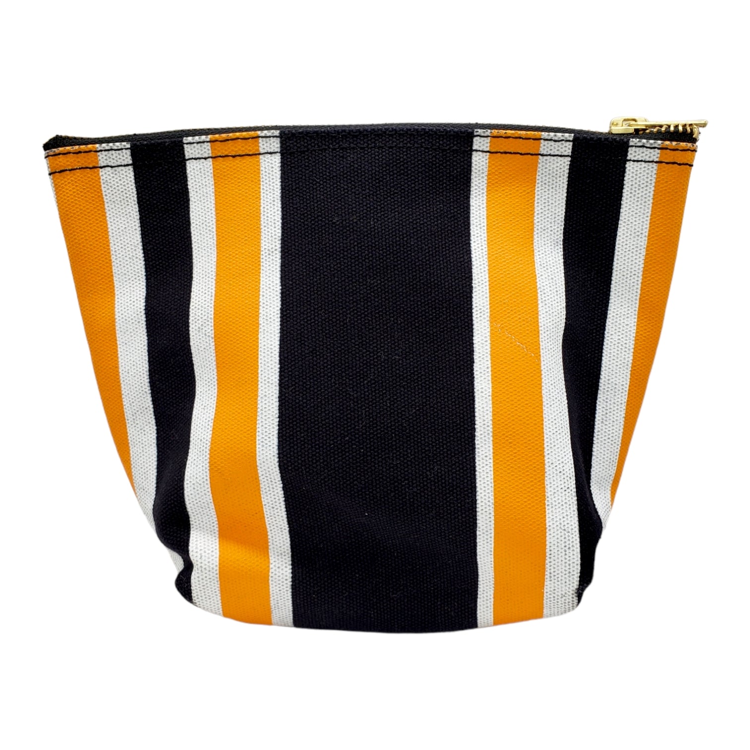 Deadly Ponies Black & Orange Striped Wash Bag