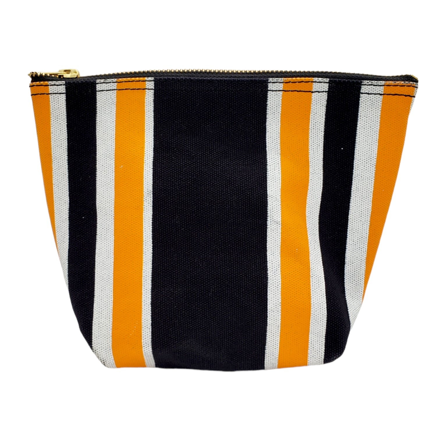 Deadly Ponies Black & Orange Striped Wash Bag