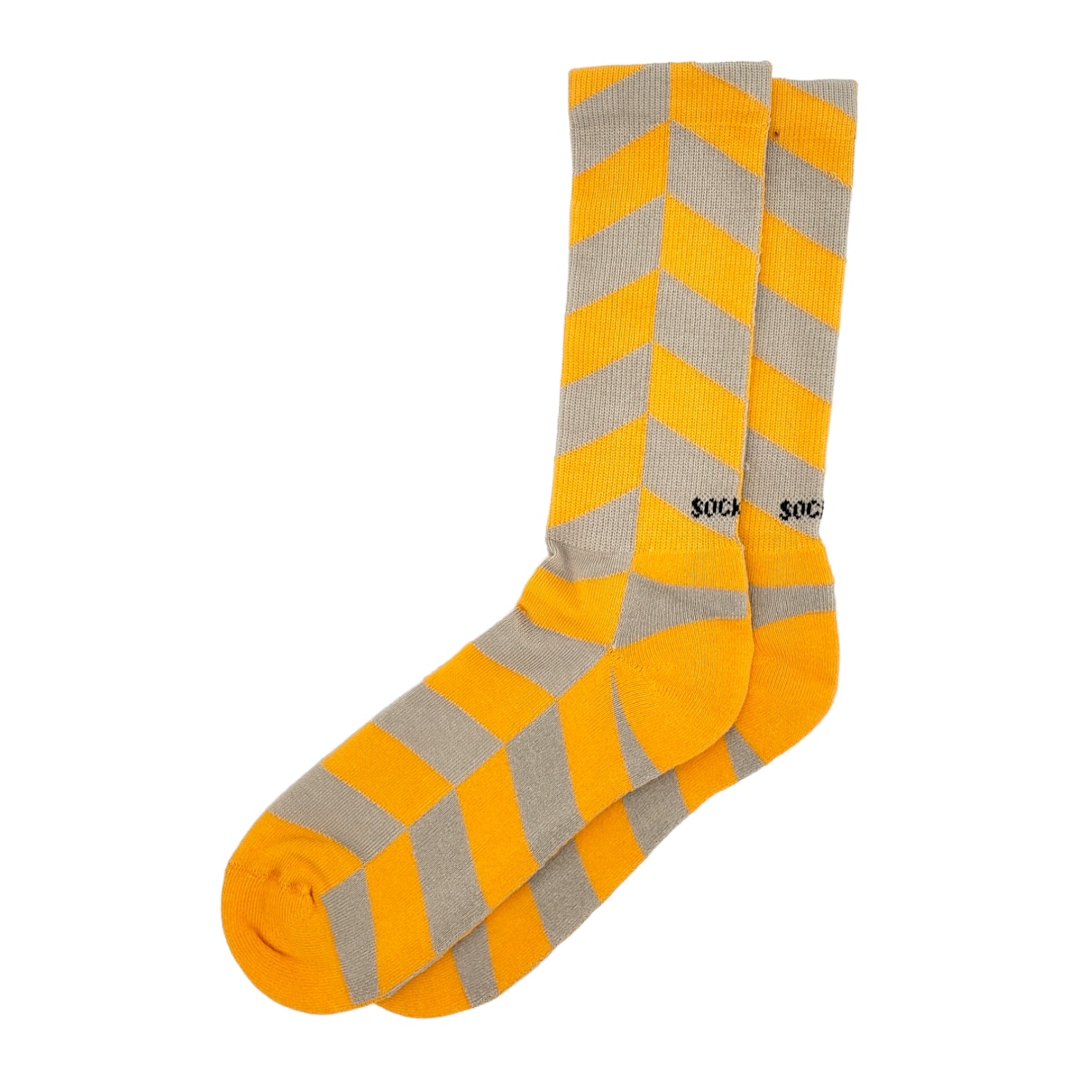 SockSSS Orange & Brown Spaghetti Socks