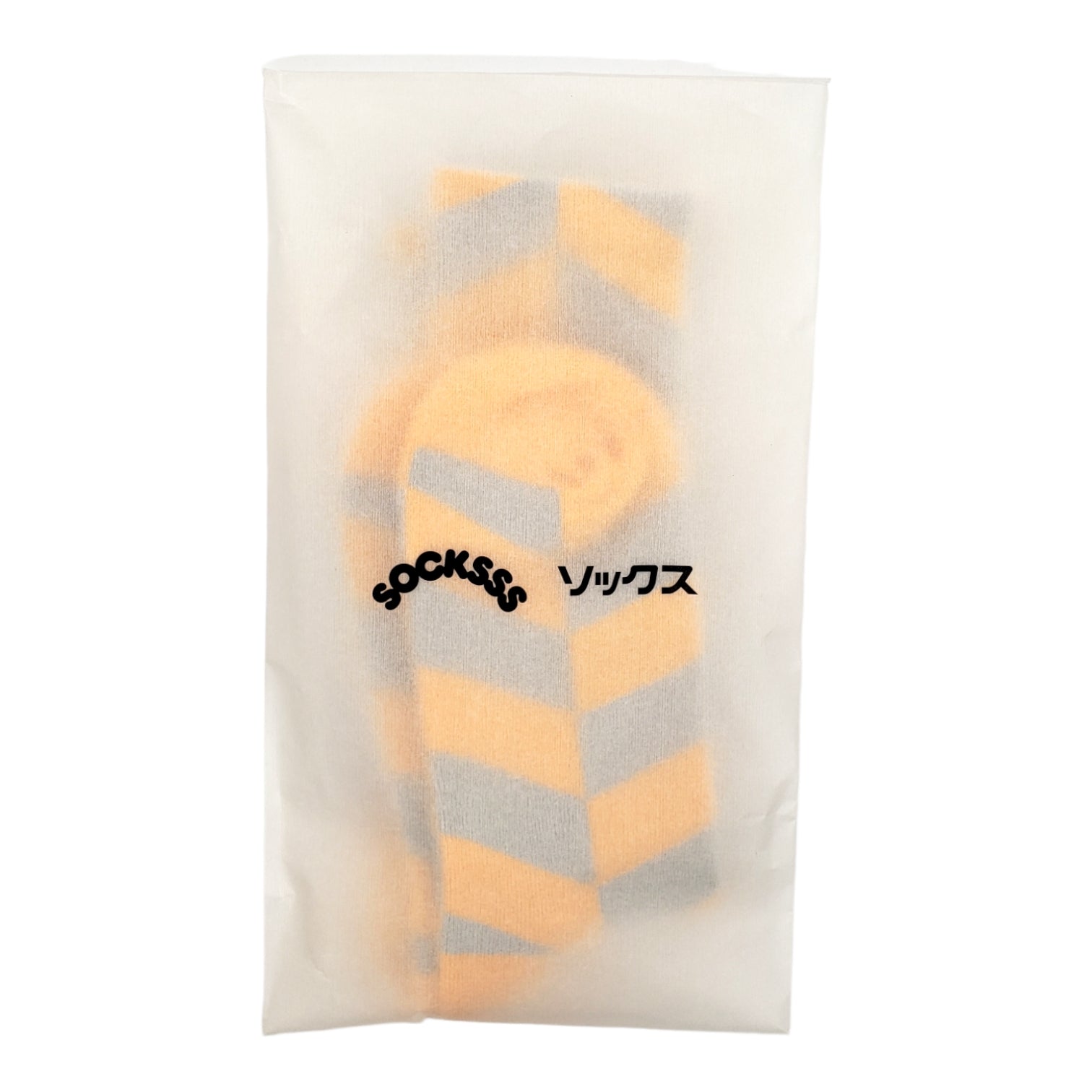 SockSSS Orange & Brown Spaghetti Socks