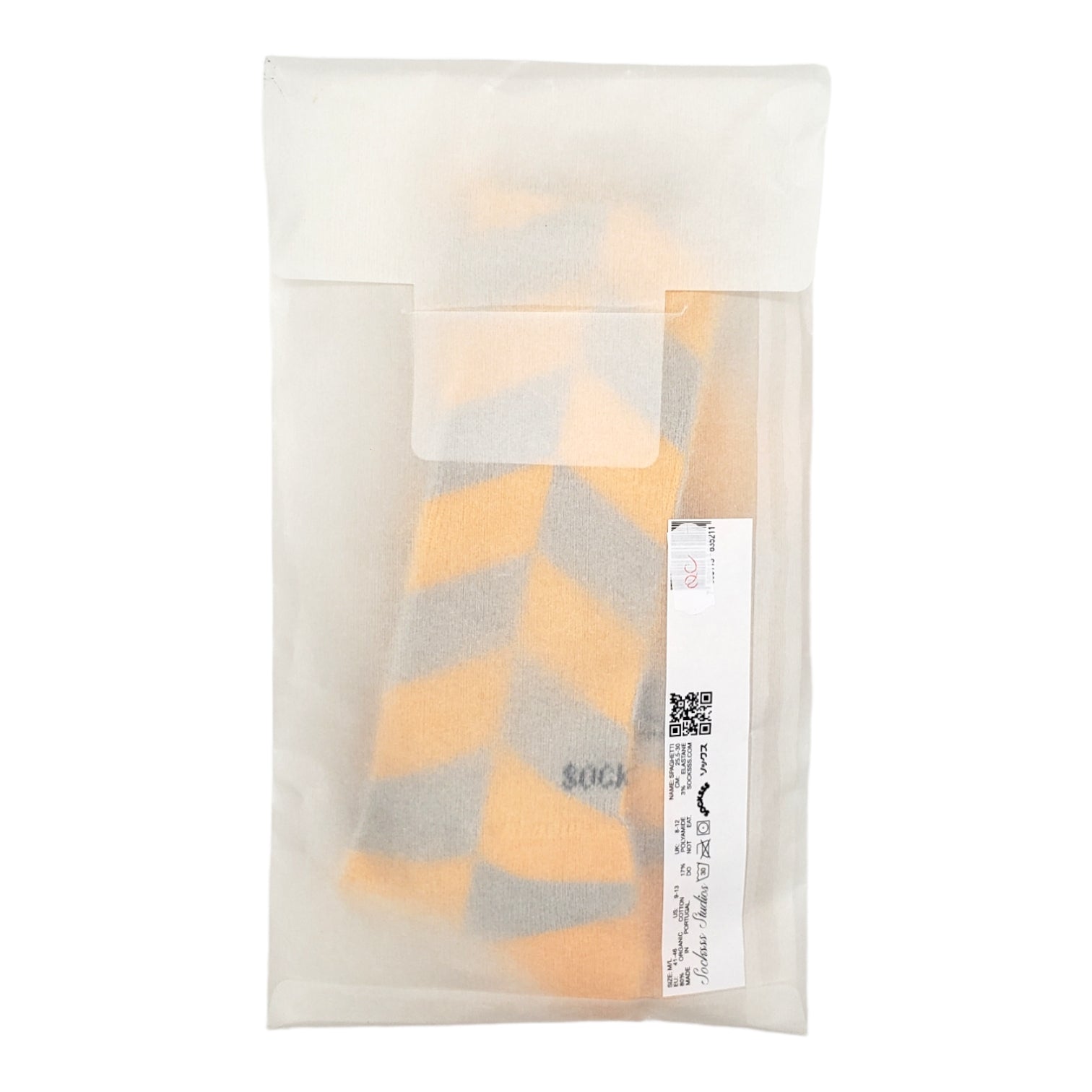 SockSSS Orange & Brown Spaghetti Socks