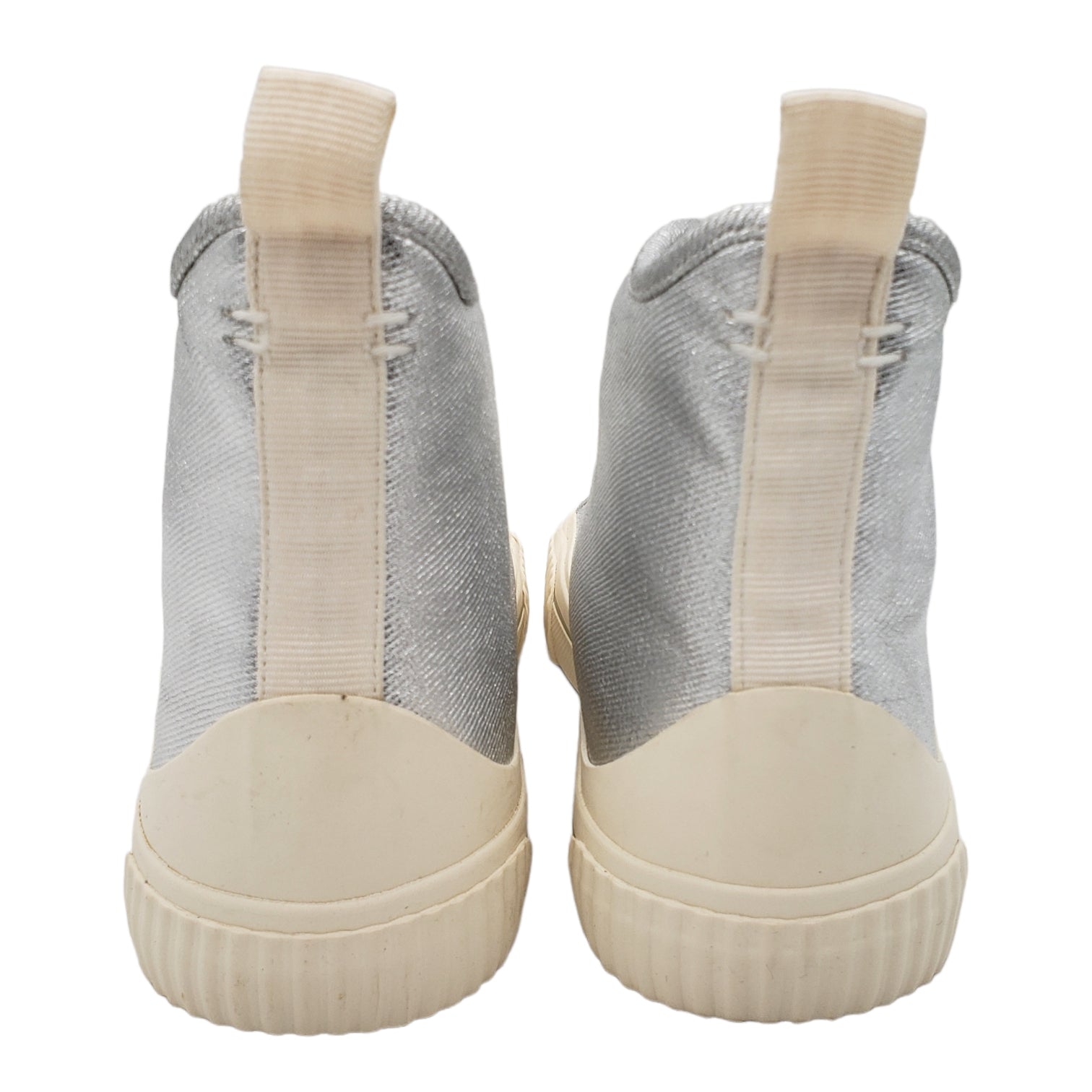 Hush Silver Skye Hi Top Trainers