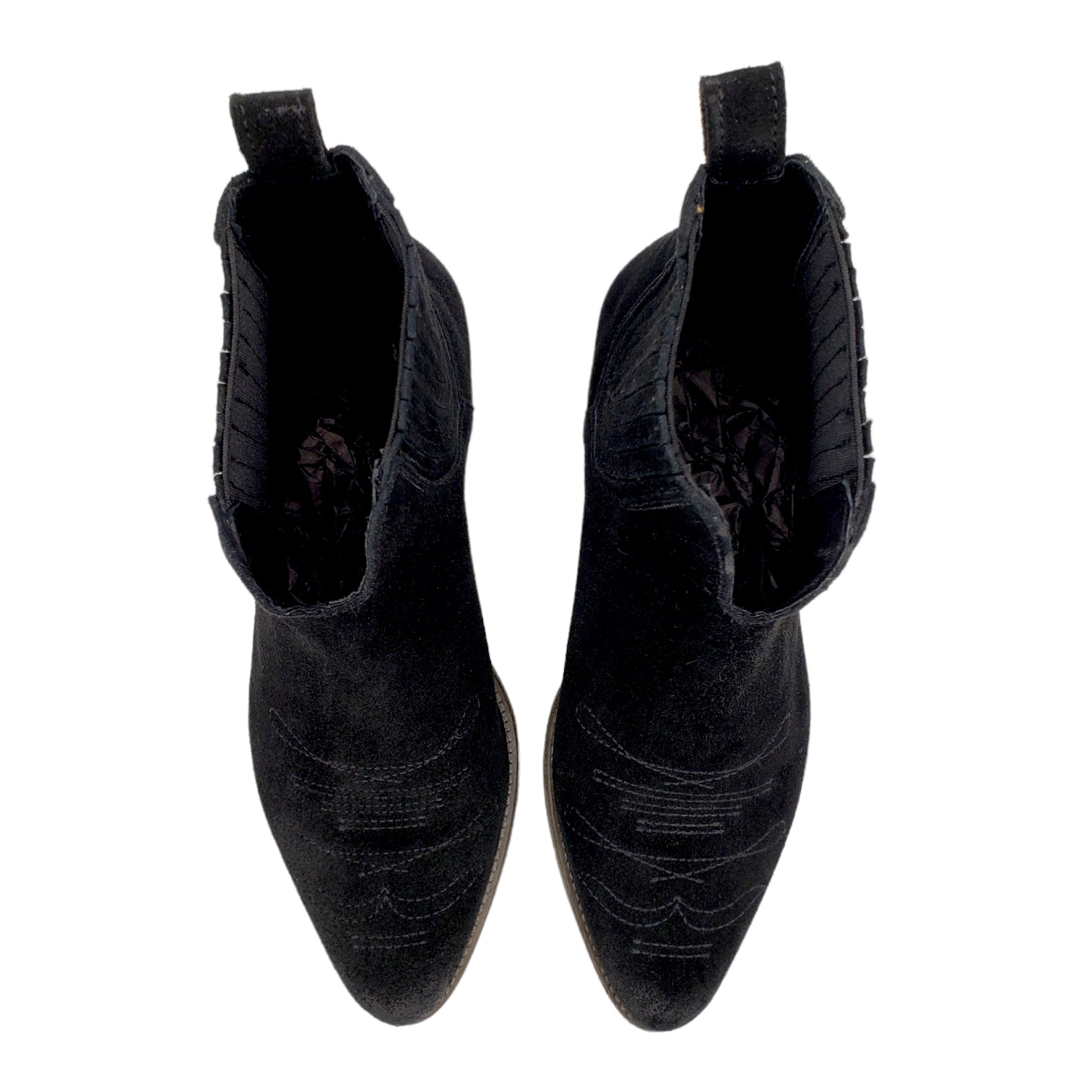 Hush Black Suede Haddon Boots
