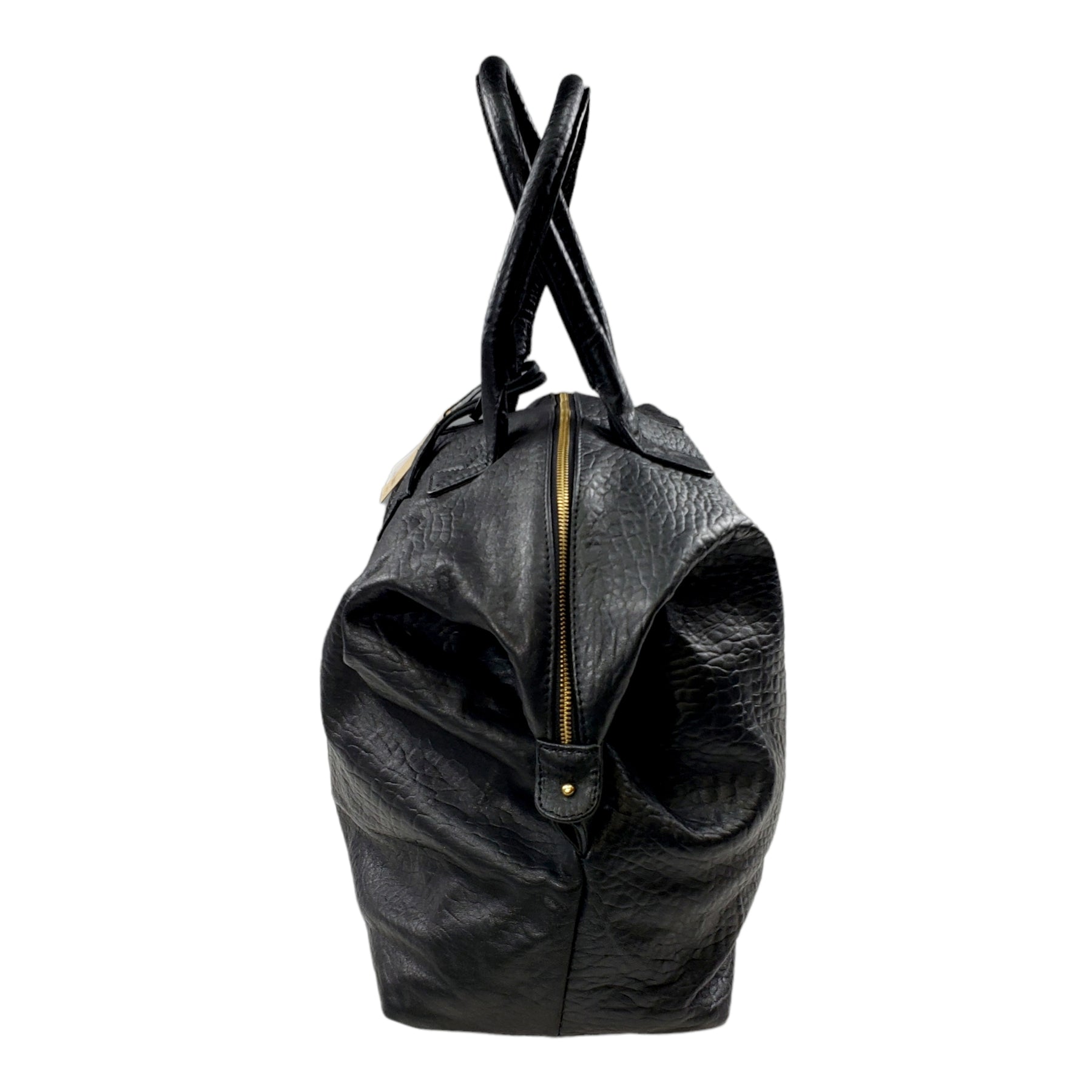 Hush Black Leather Gabby Weekend Bag