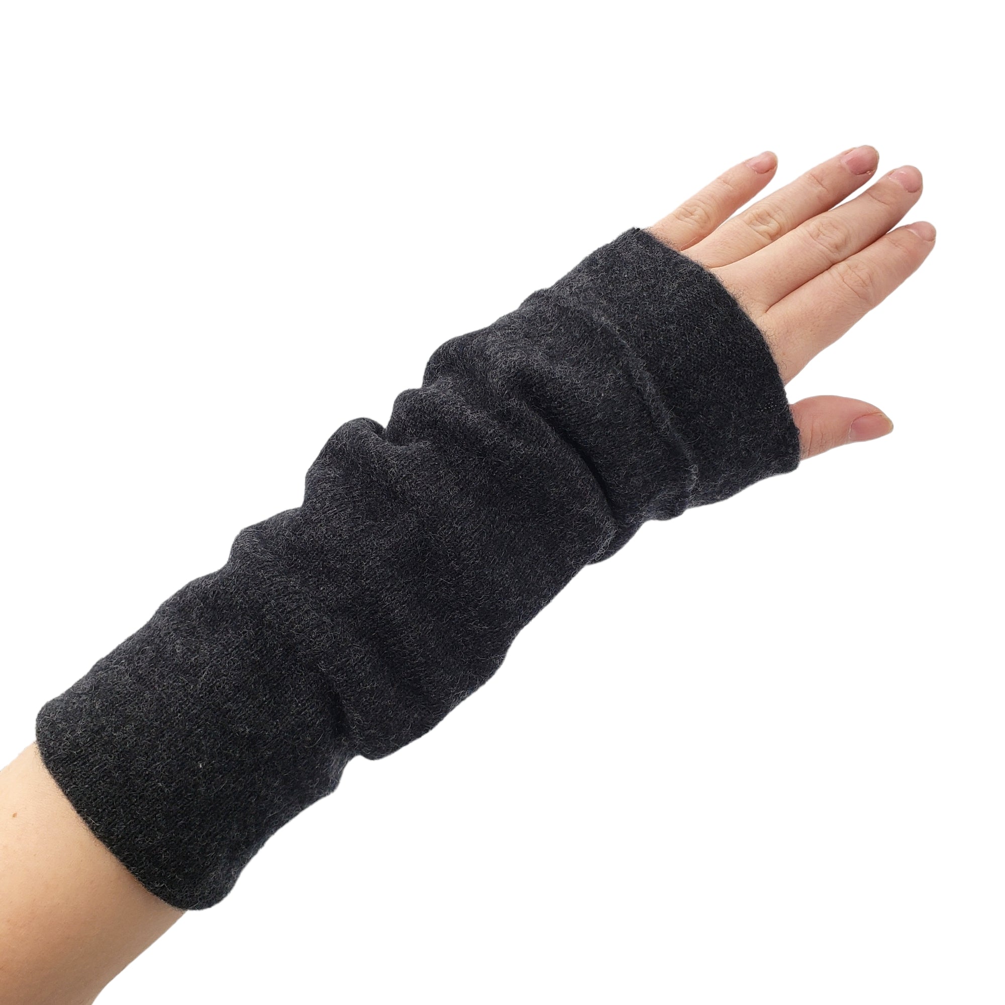 Hush Grey Cashmere Wrist warmers Shop from Crisis Online