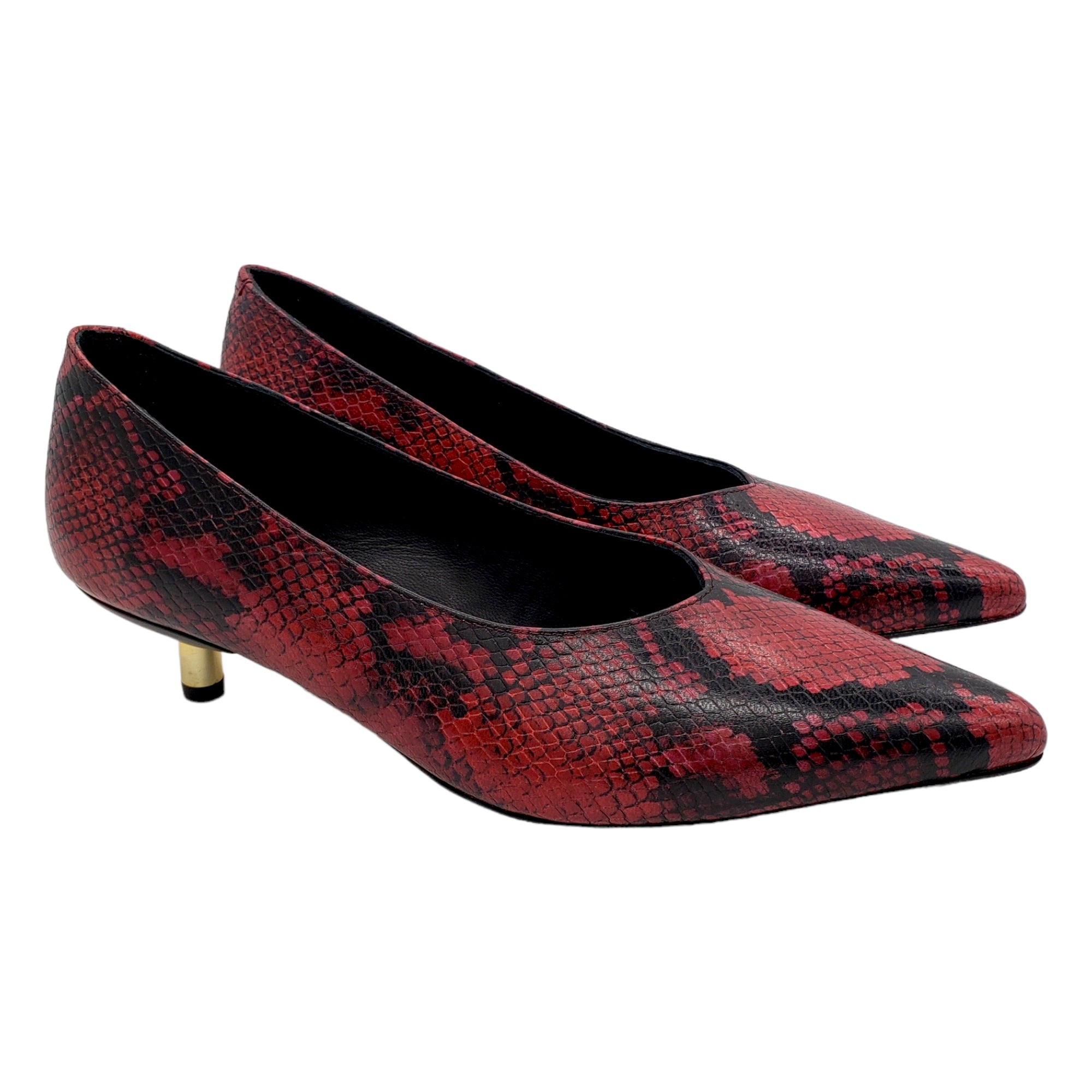 Hush Red Snake Peplow Court Shoes Shop from Crisis Online