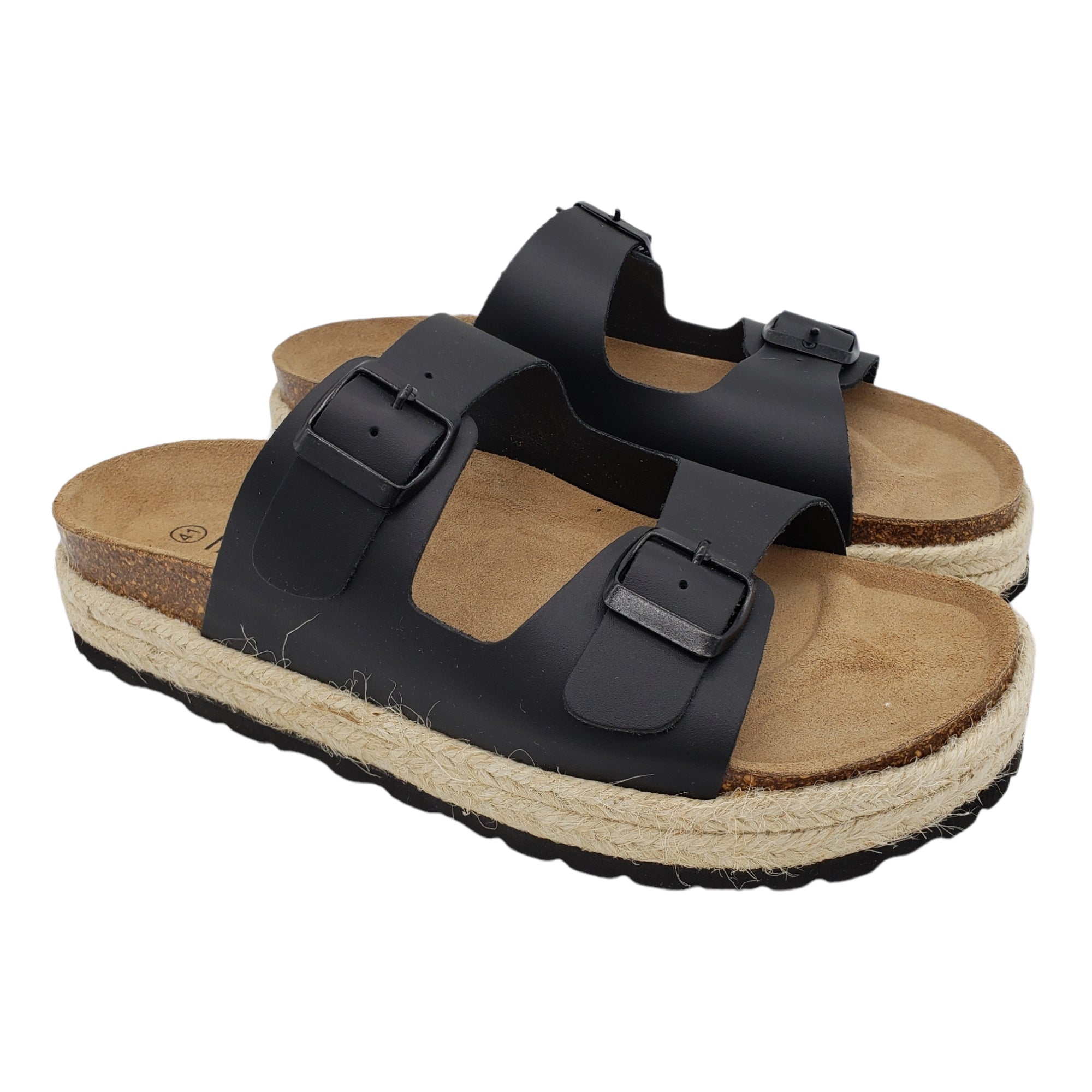 D-Woodstock sandals in used-effect denim main image 1