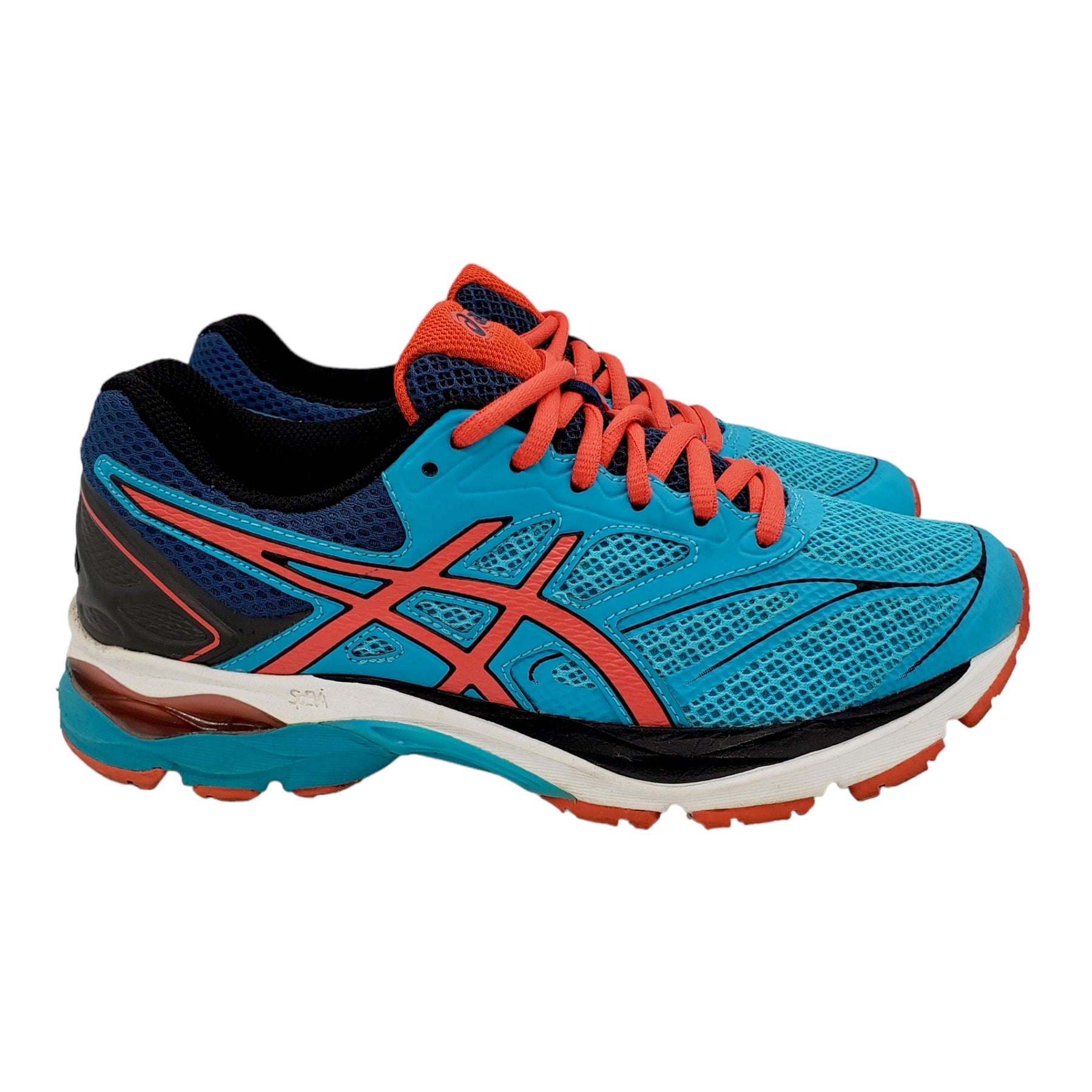 Asics Turquoise/Red Teen Running Shoe