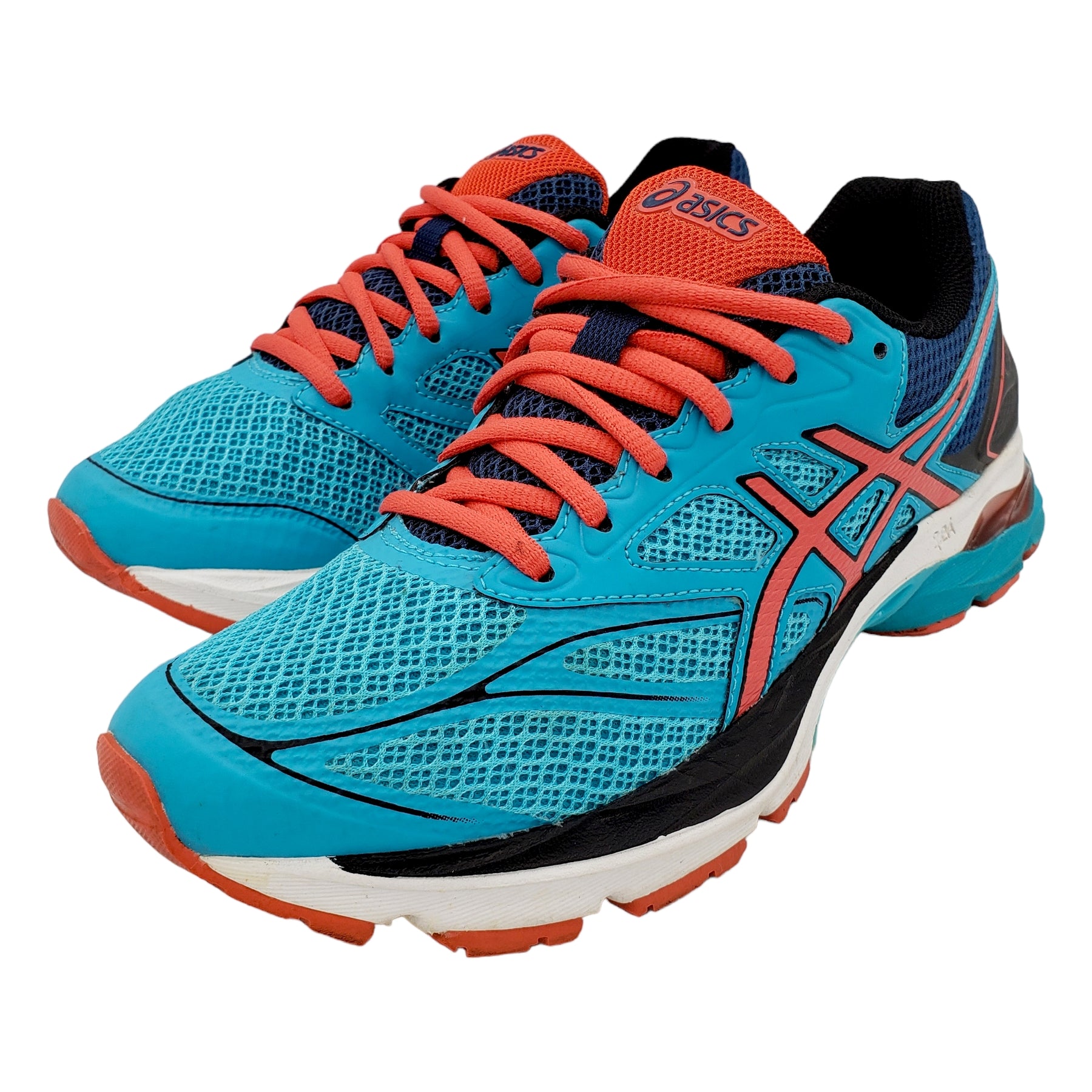 Asics Turquoise/Red Teen Running Shoe