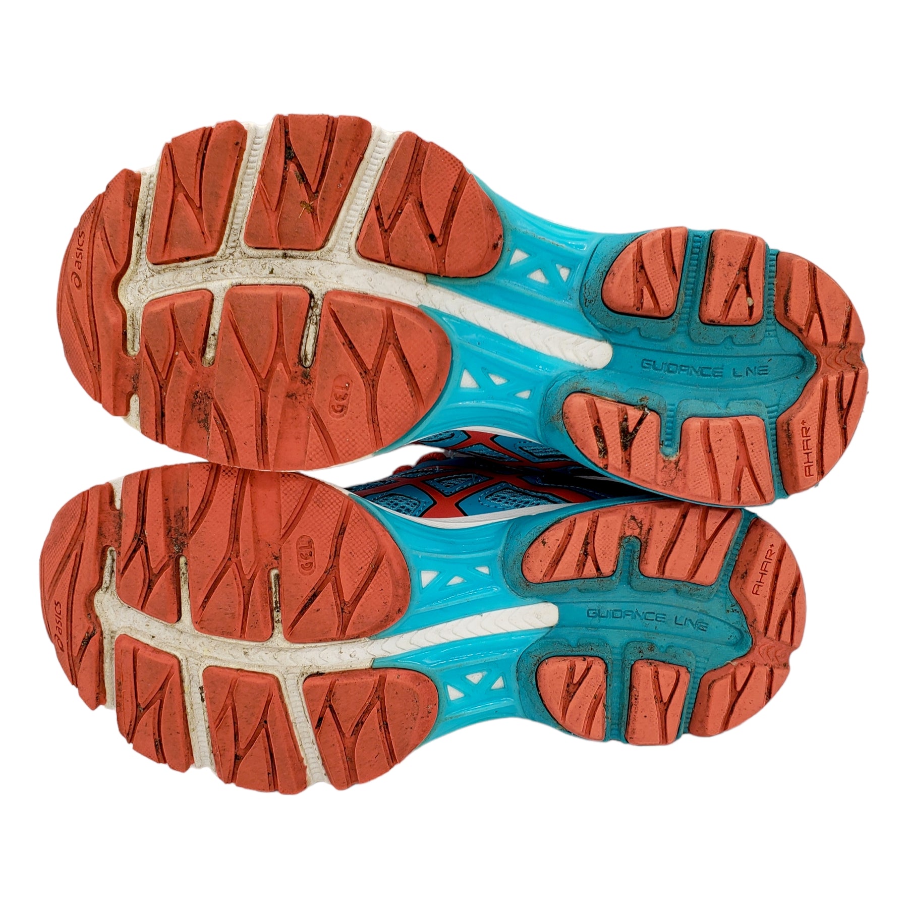 Asics Turquoise/Red Teen Running Shoe