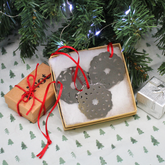 Set of 3 Stainless Steel Snowflake Decorations by Pivot