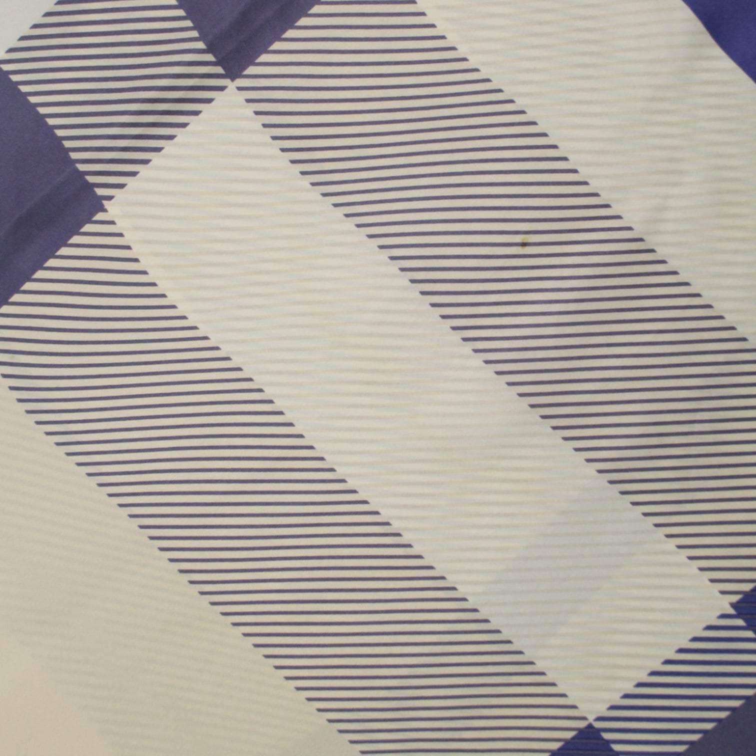 Vintage Burberry Blue Chequerboard Silk Scarf
