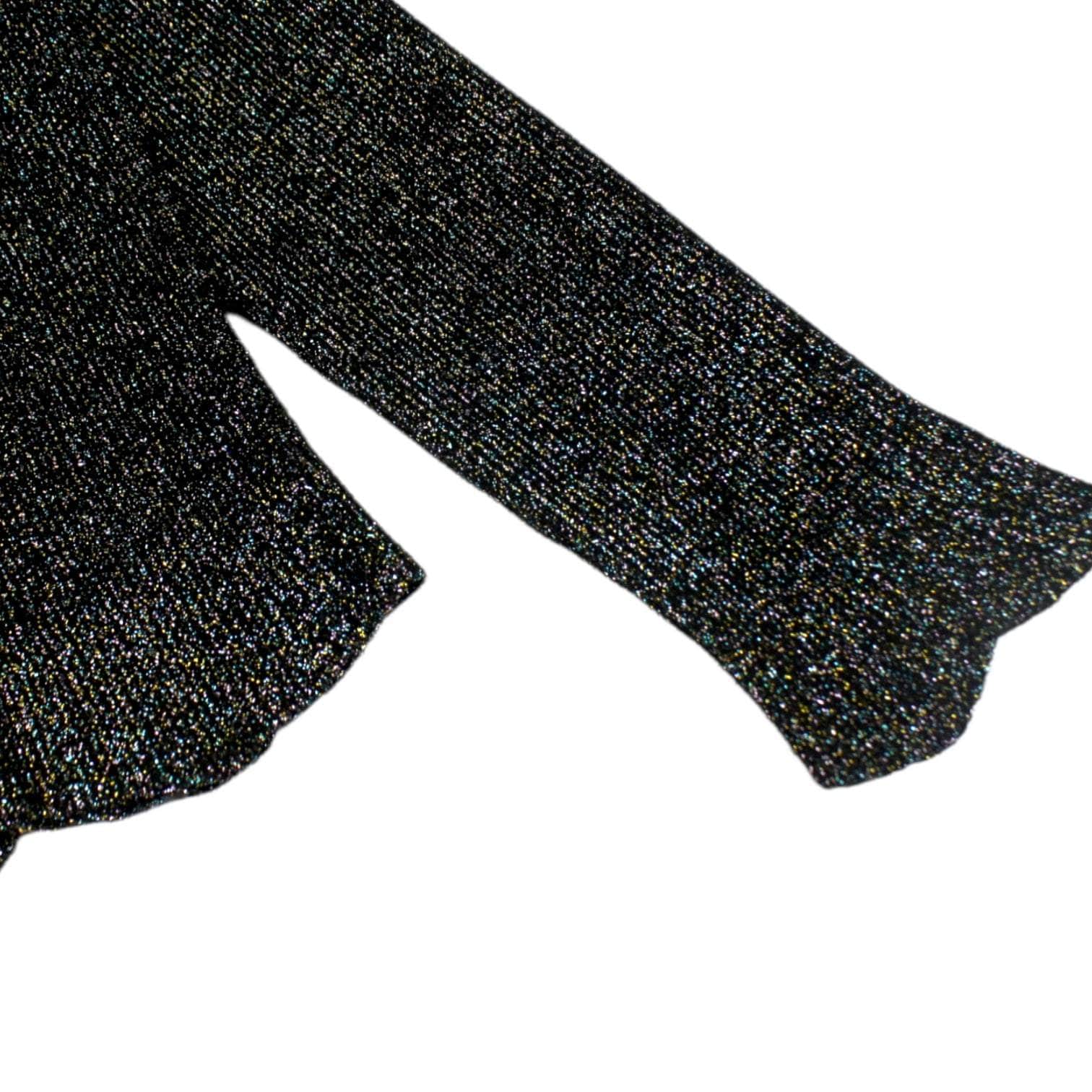 Balenciaga Black with Lurex Skinny Rib Jumper