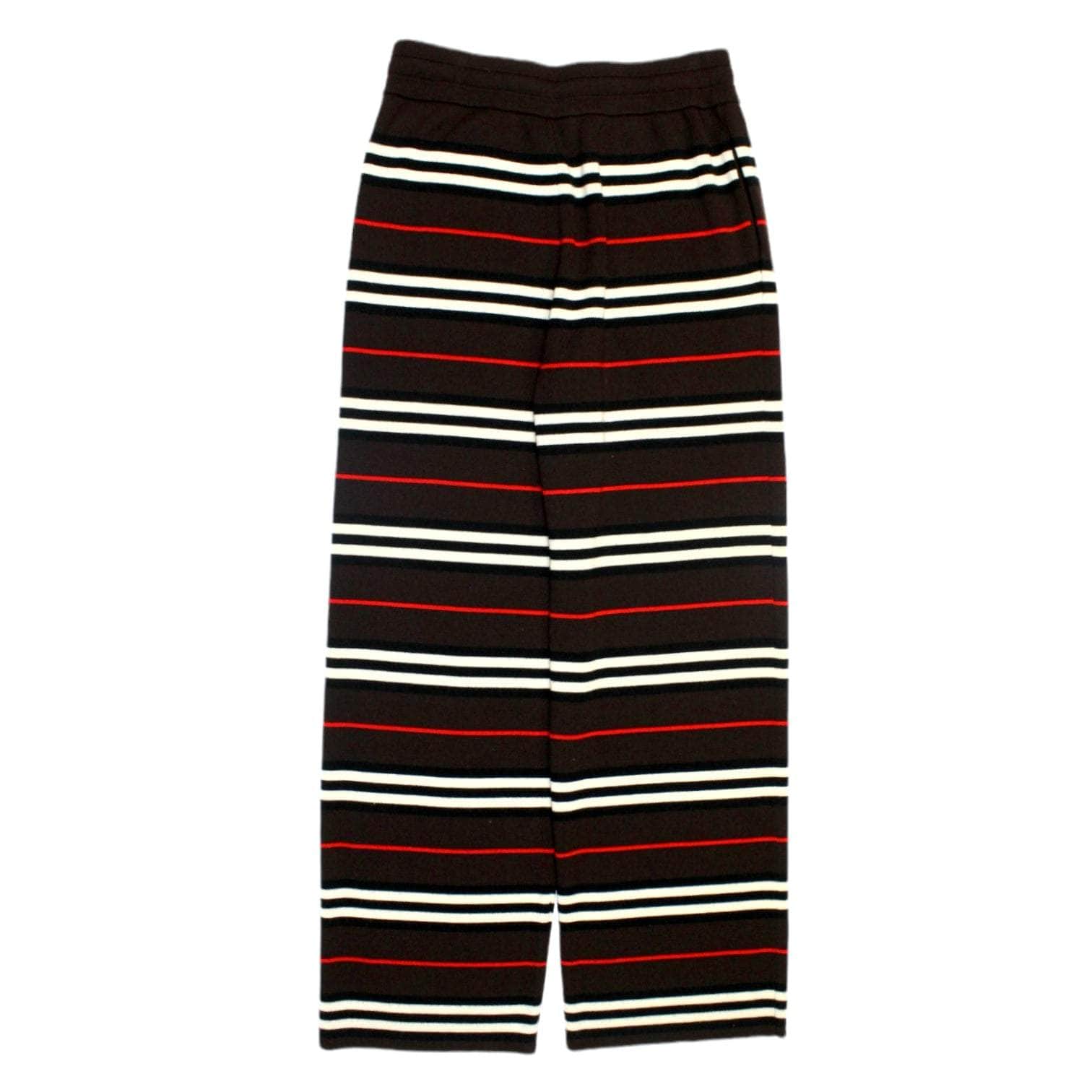 Burberry Brown Striped Knitted Trousers