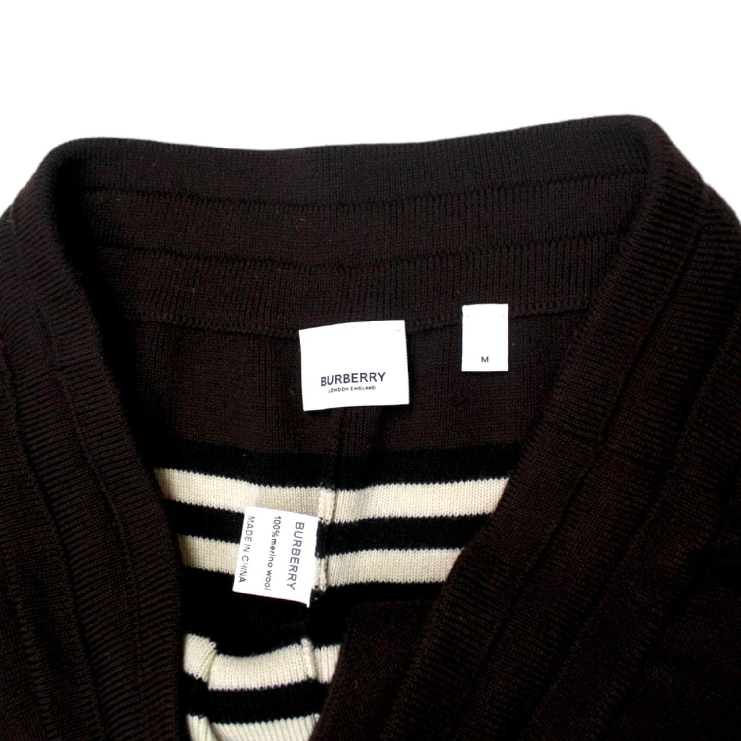 Burberry Brown Striped Knitted Trousers