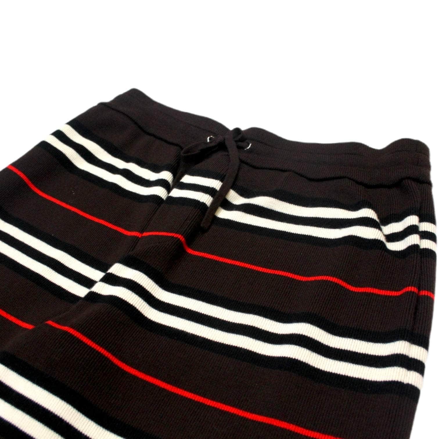 Burberry Brown Striped Knitted Trousers