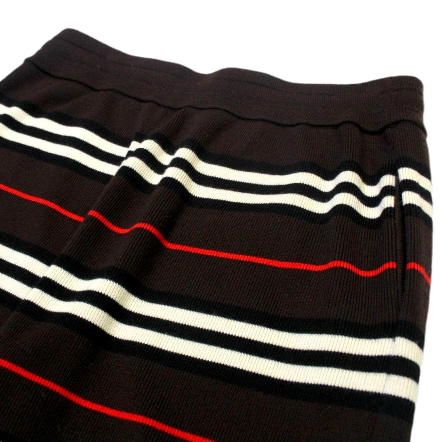 Burberry Brown Striped Knitted Trousers