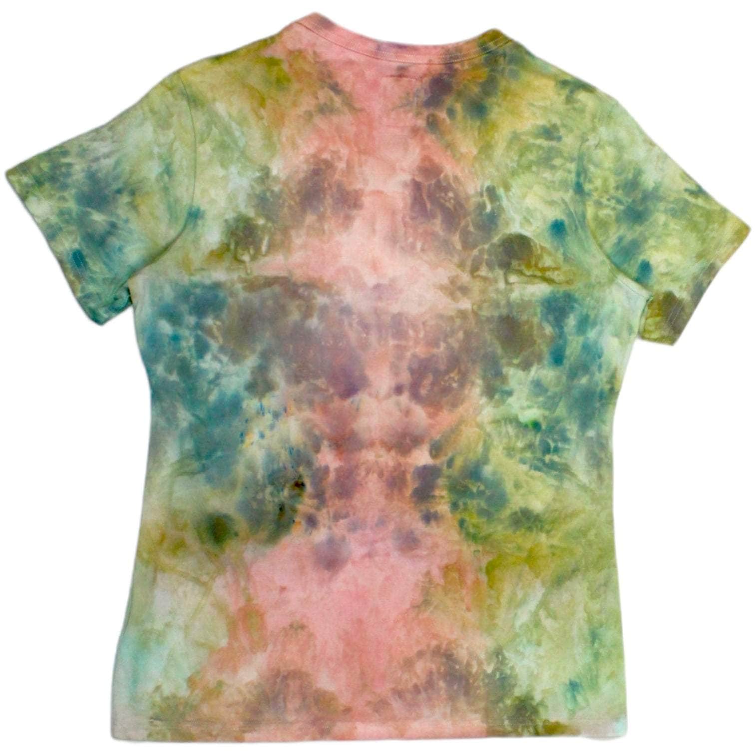 Adidas Y-3 Peach & Green Tie Dye T-Shirt