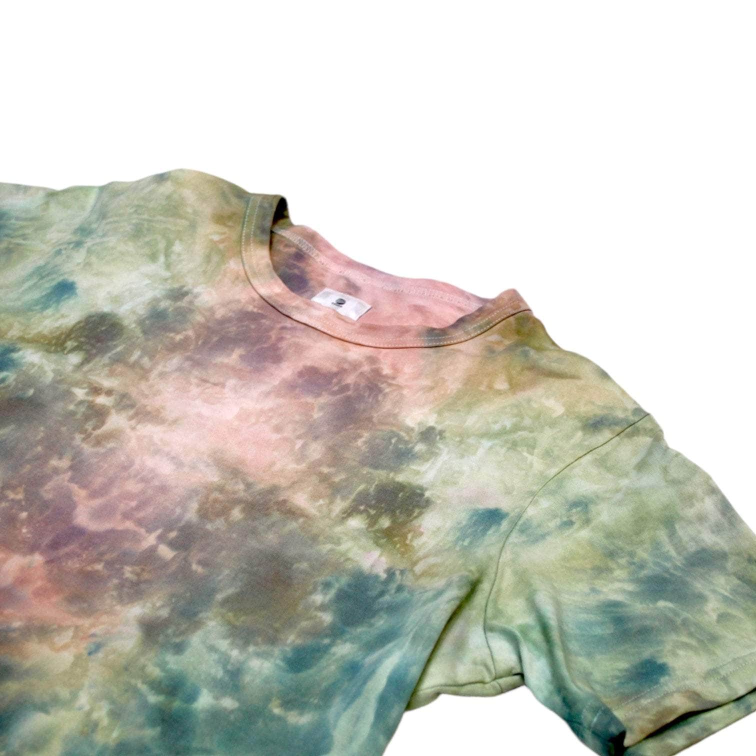 Adidas Y-3 Peach & Green Tie Dye T-Shirt