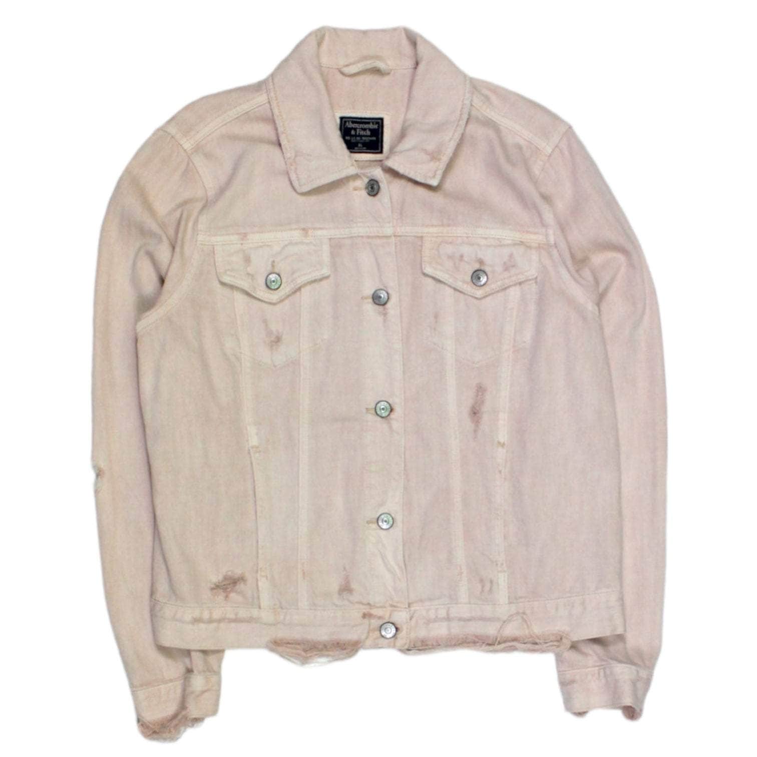 Abercrombie & Fitch Pink Denim Jeans Jacket