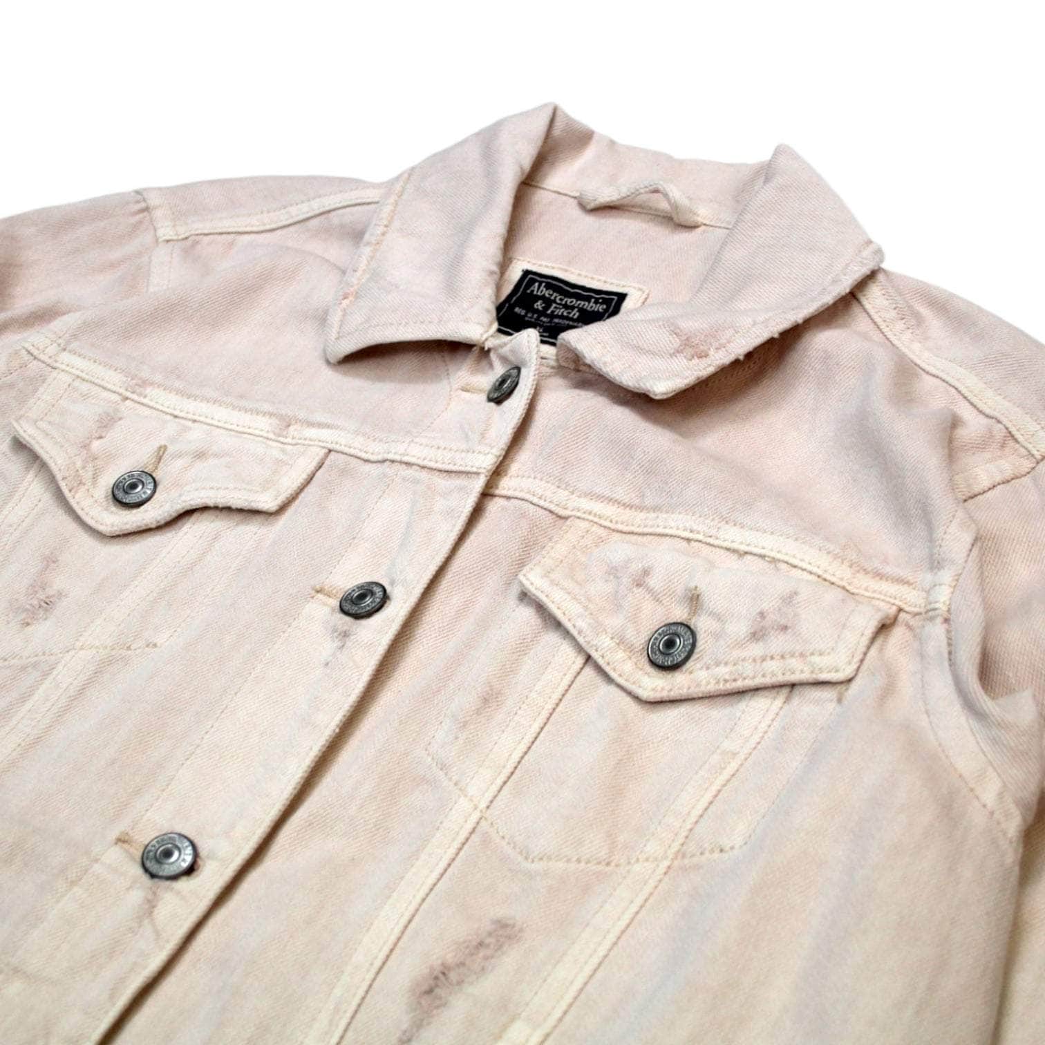 Abercrombie & Fitch Pink Denim Jeans Jacket