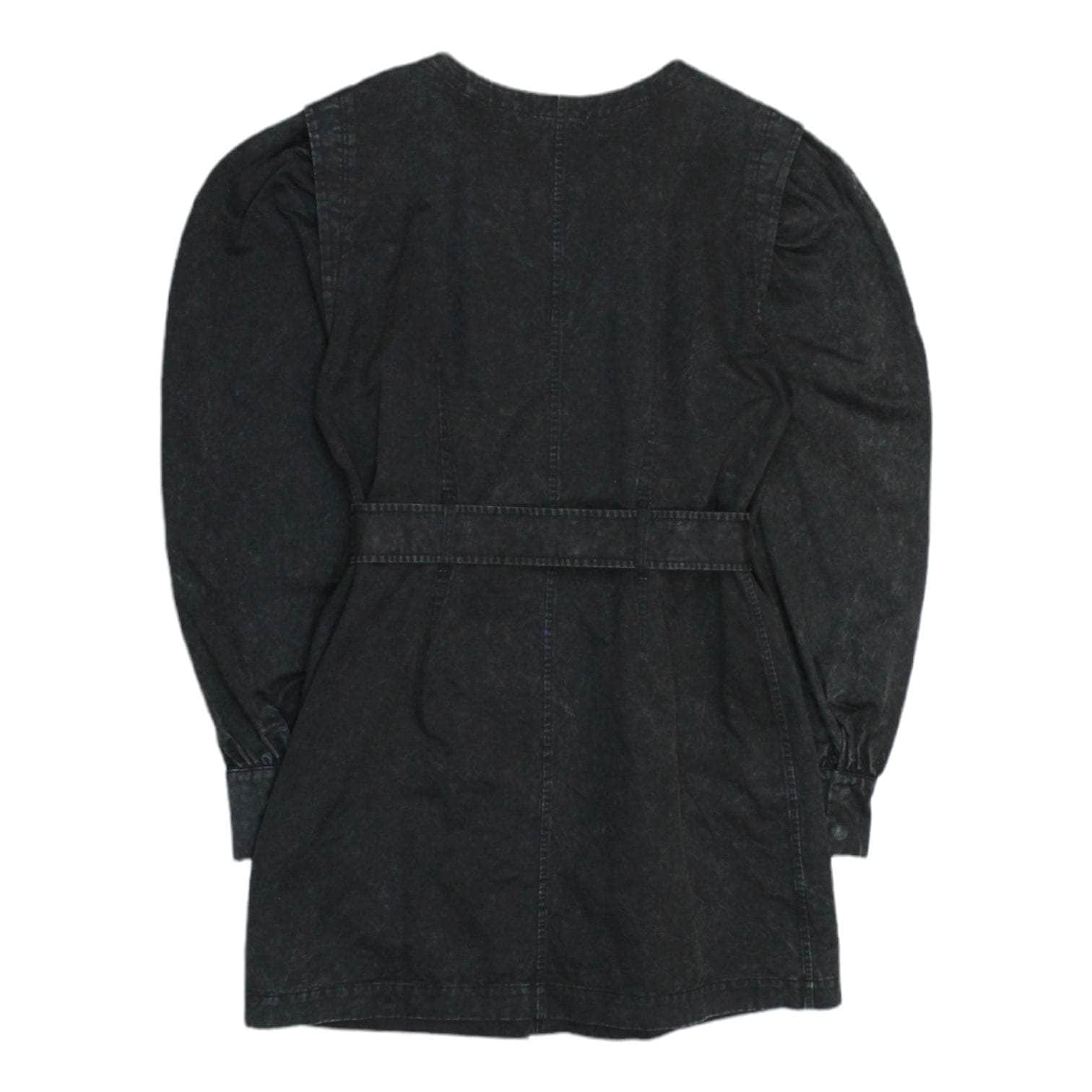 & Other Stories Black Belted Mini Dress