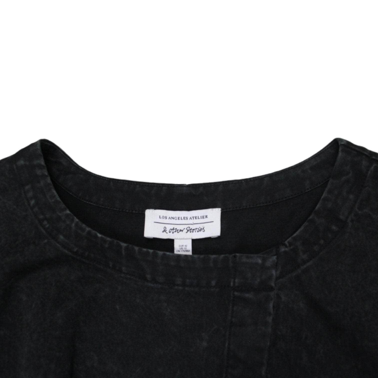 & Other Stories Black Belted Mini Dress