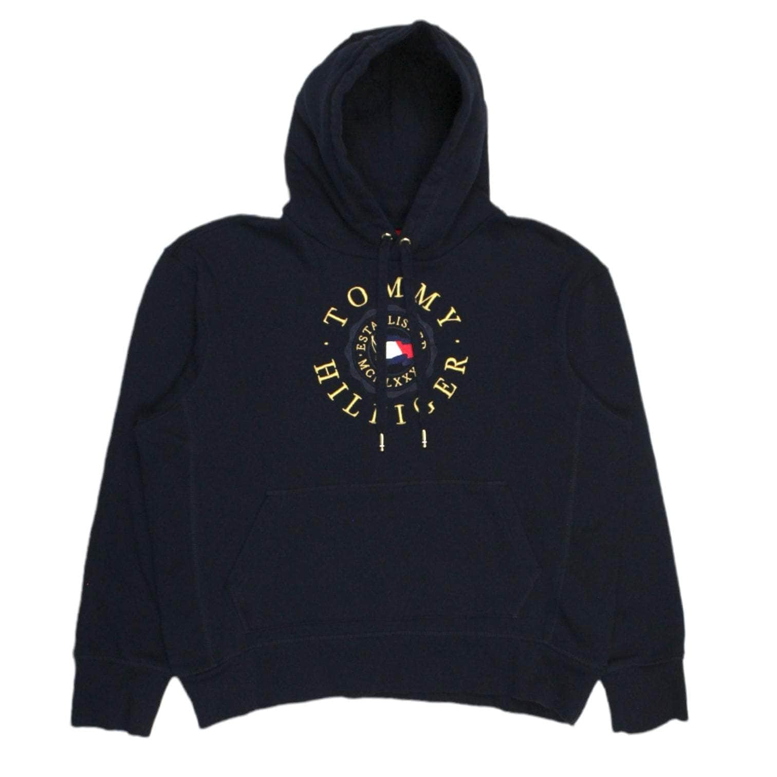 Tommy hilfiger hoodie gold sale