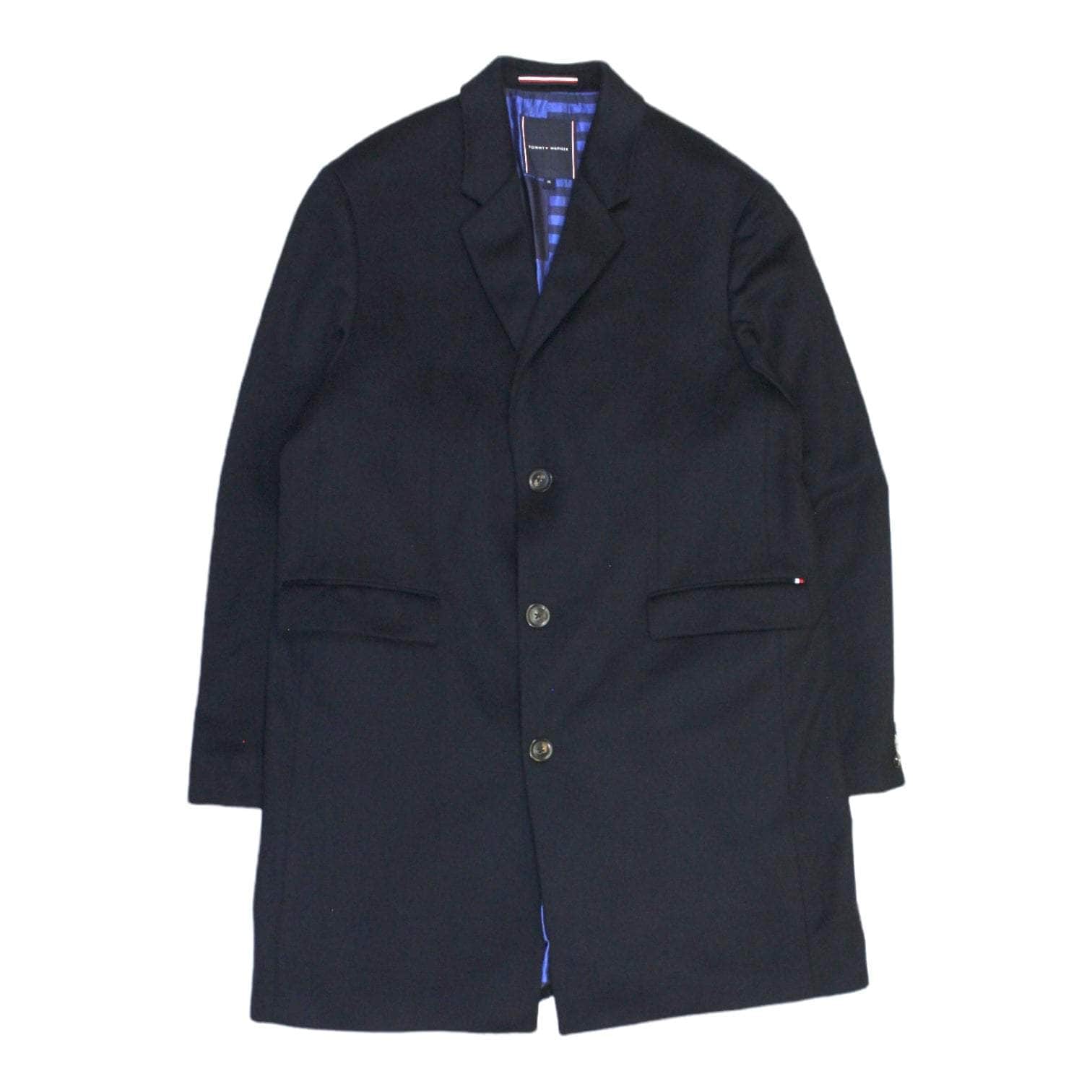 Tommy Hilfiger Navy 3/4 Wool Coat