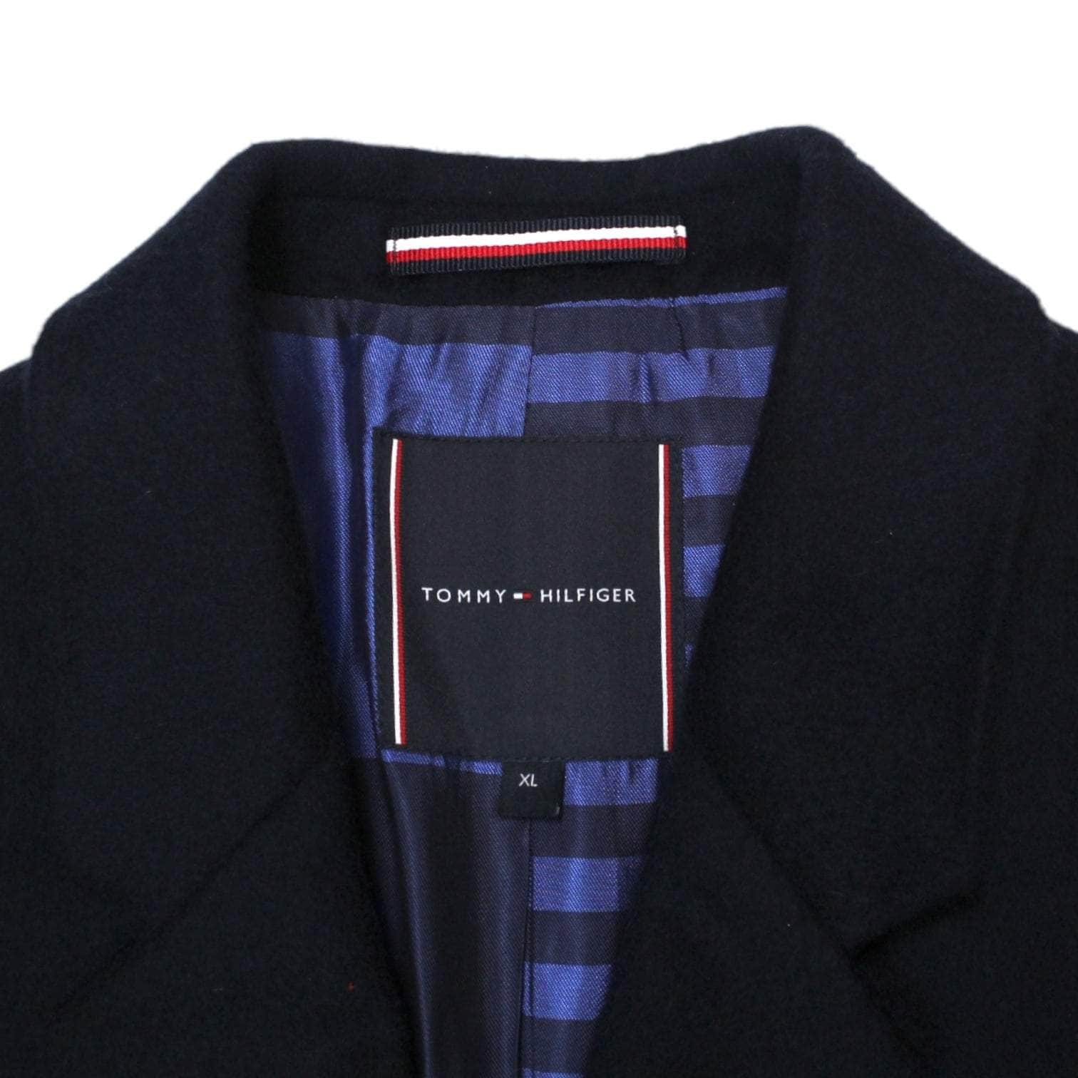 Tommy Hilfiger Navy 3/4 Wool Coat